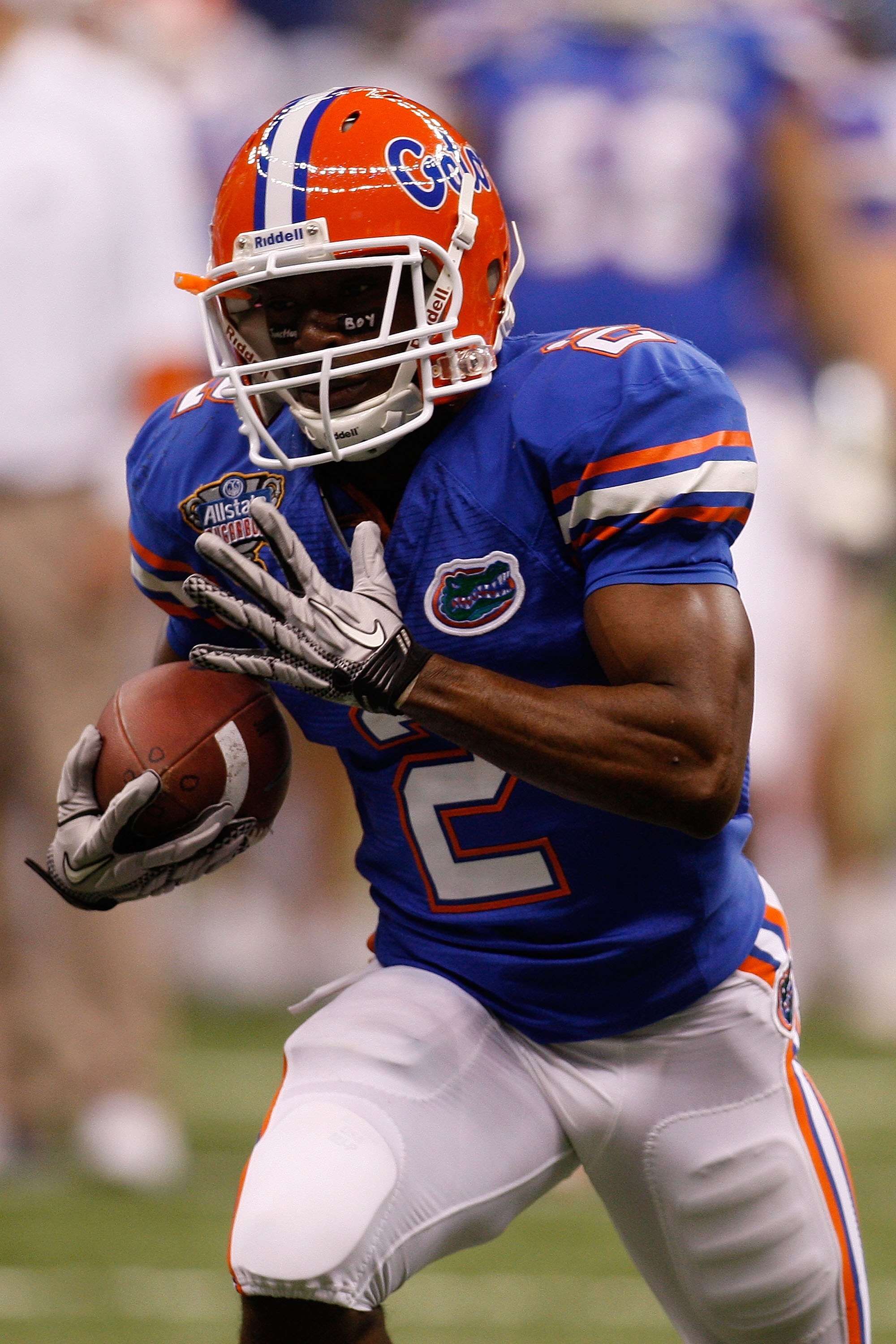 NEW ORLEANS - JANUARY 01: Jeffrey Demps #2 of the Florida Gators warms up before playing the Cincinnati Bearcats during the Allstate Sugar Bowl at the Louisana Superdome on January 1, 2010 in New Orleans, Louisiana. (Photo by Chris Graythen/Getty Images NEW ORLEANS - JANUARY 01: Jeffrey Demps #2 of the Florida Gators warms up before playing the Cincinnati Bearcats during the Allstate Sugar Bowl at the Louisana Superdome on January 1, 2010 in New Orleans, Louisiana. (Photo by Chris Graythen/Getty Images