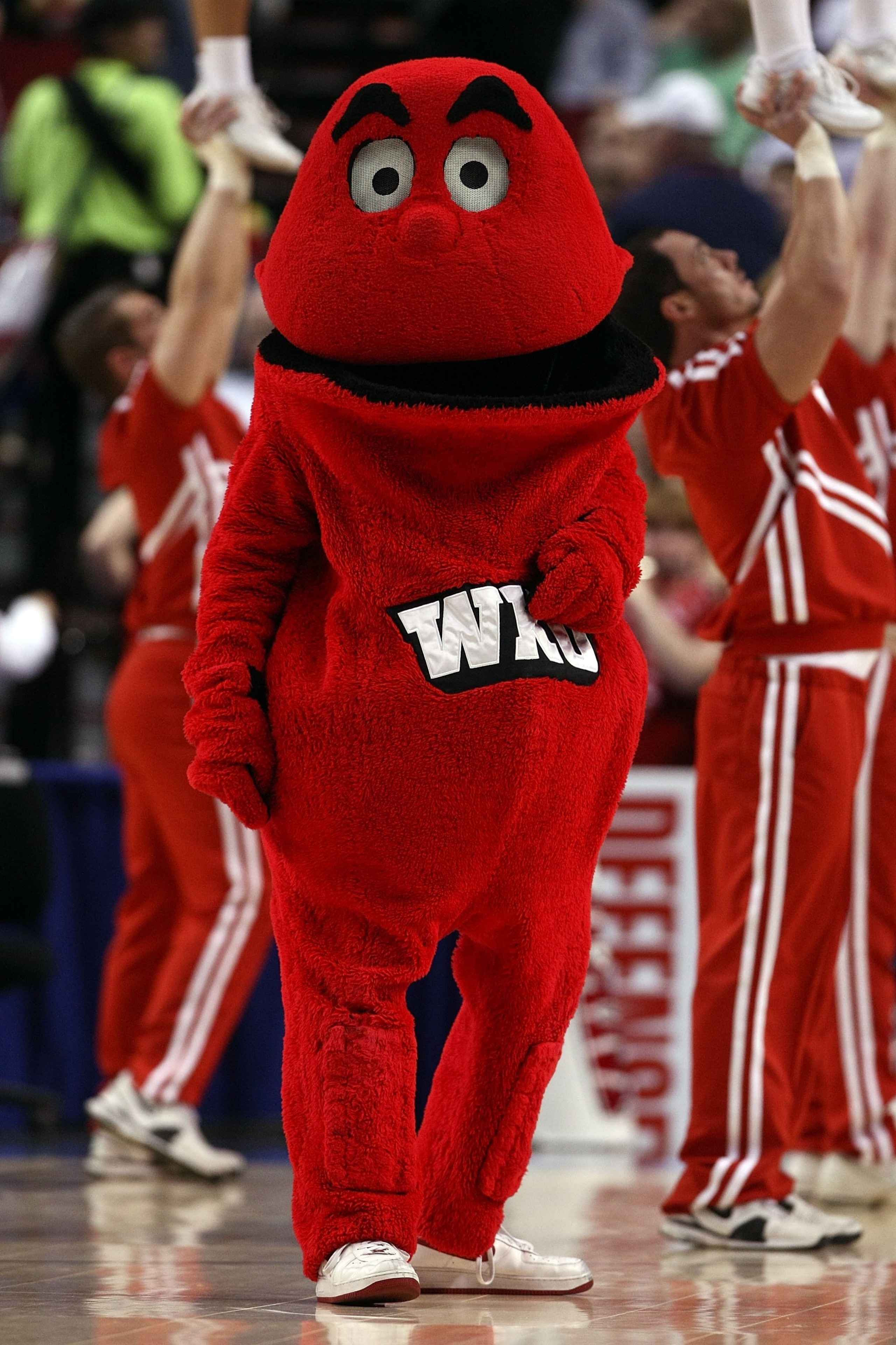 PORTLAND, OR - MARCH 21:  The Western Kentucky Hilltoppers mascot on the court during a break in the action against the Gonzaga Bulldogs during the second round of the NCAA Division I Men's Basketball Tournament at the Rose Garden on March 21, 2009 in Por
