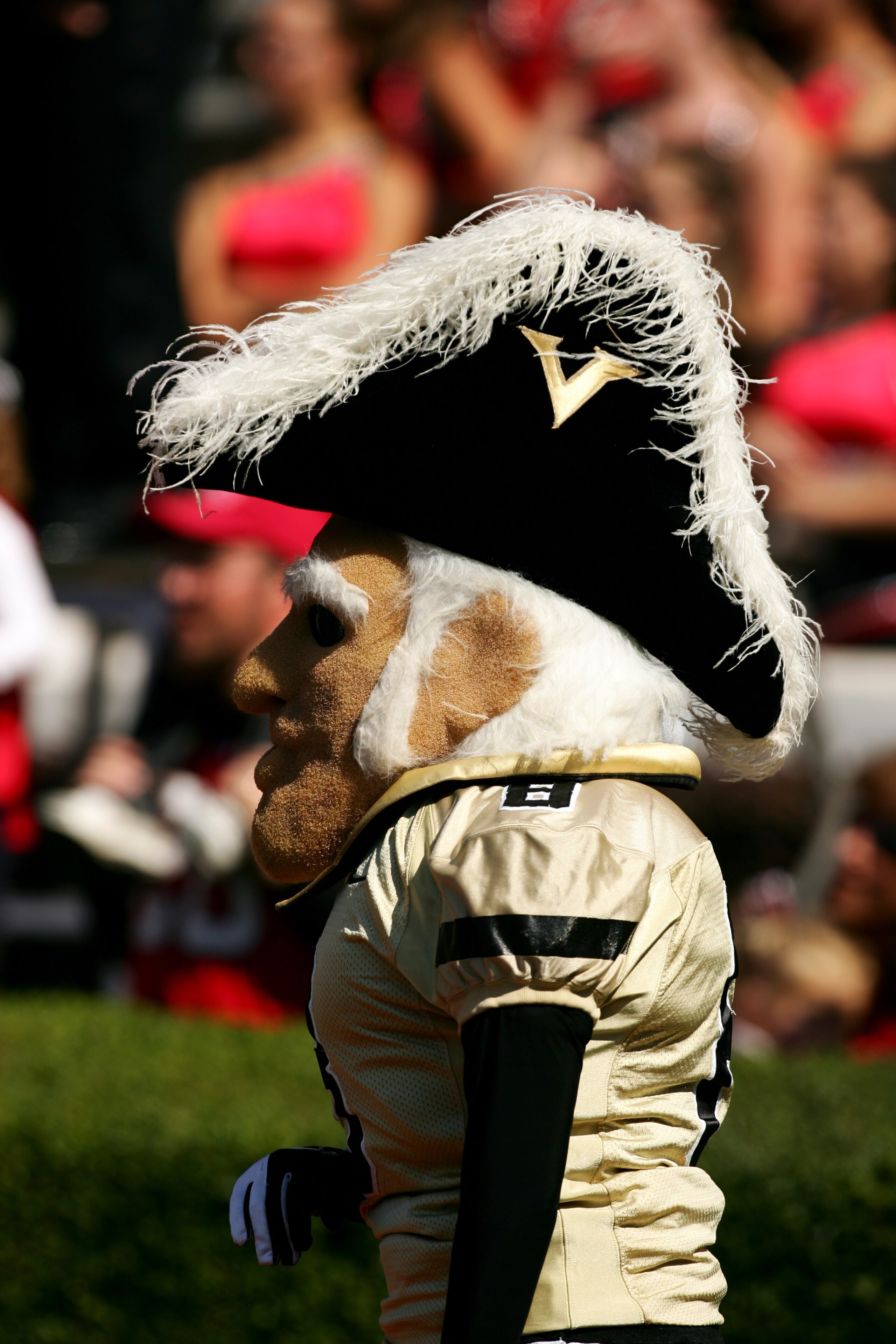 ATHENS, GA - OCTOBER 14:  Mr. C - the mascot of the Vanderbilt University Commodores - walks during the game against the University of Georgia Bulldogs during at Sanford Stadium on October 14, 2006 in Athens, Georgia. Vanderbilt won 24-22. (Photo by Scott