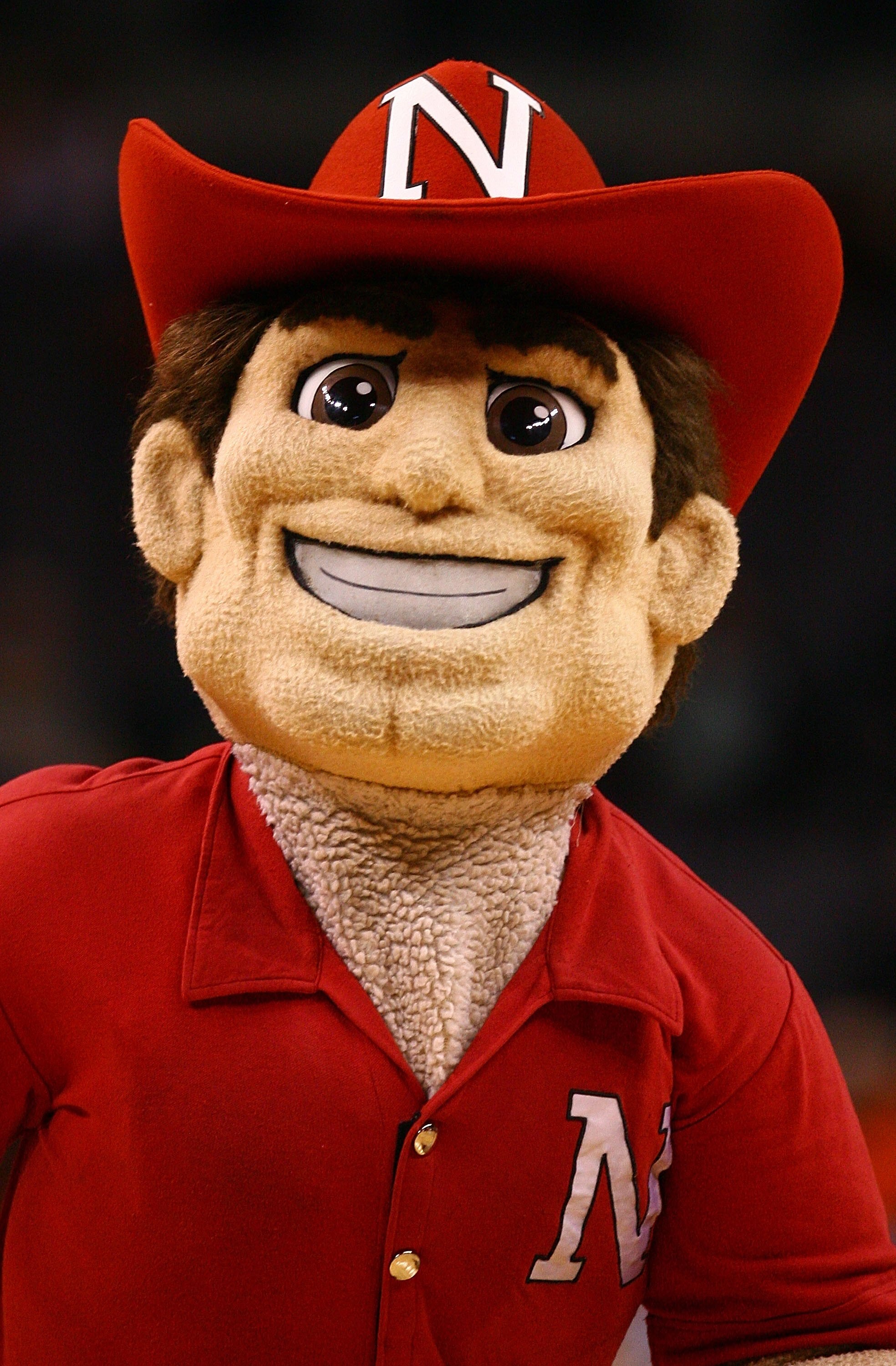 OKLAHOMA CITY - MARCH 11:  The Nebraska Cornhuskers mascot during the Phillips 66 Big 12 Men's Basketball Championship at the Ford Center March 11, 2009 in Oklahoma City, Oklahoma.  (Photo by Ronald Martinez/Getty Images)