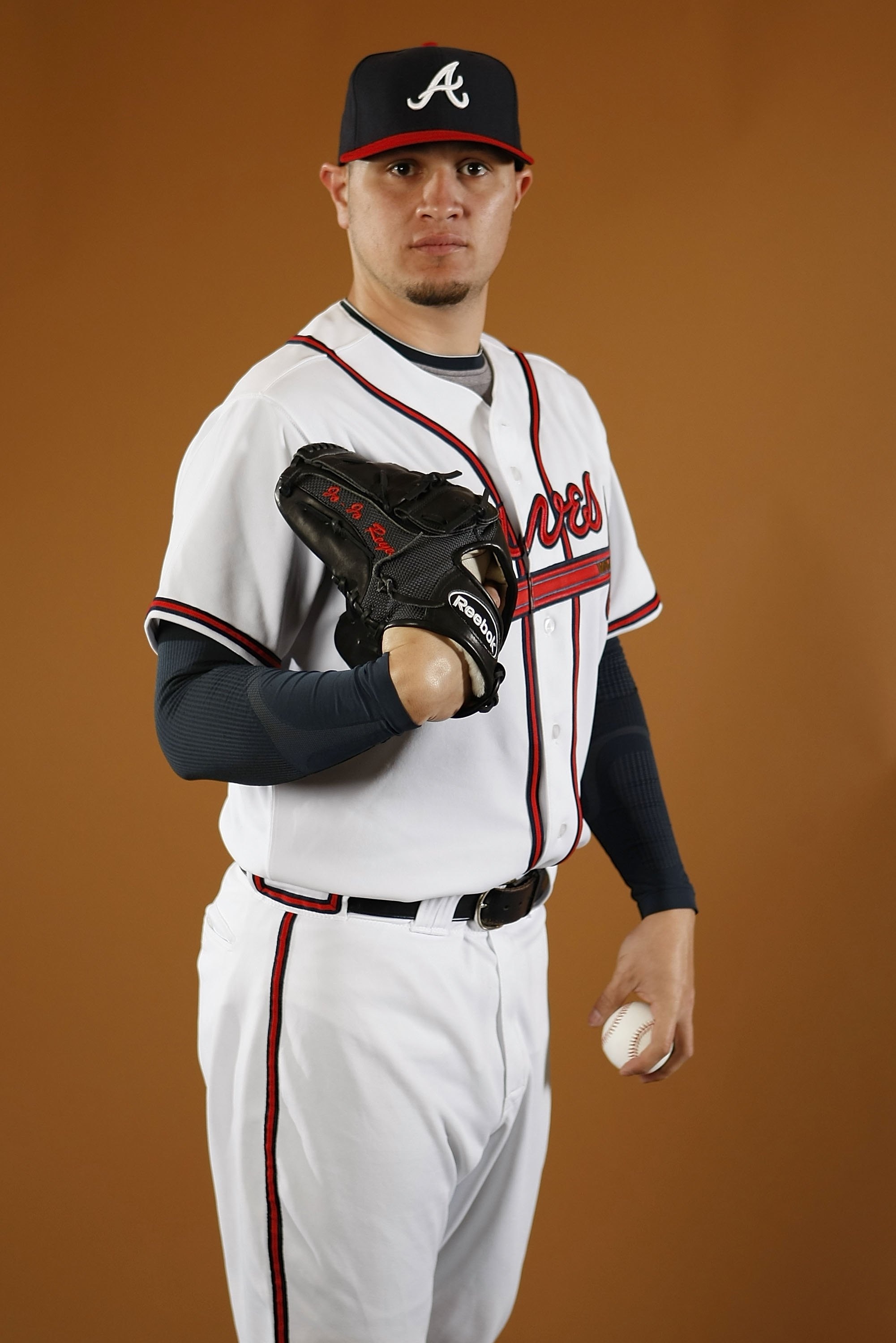 KISSIMMEE, FL - FEBRUARY 26:  Jo-Jo Reyes #37 of the Atlanta Braves poses during photo day at Champions Stadium on February 26, 2010 in Kissimmee, Florida.  (Photo by Gregory Shamus/Getty Images)