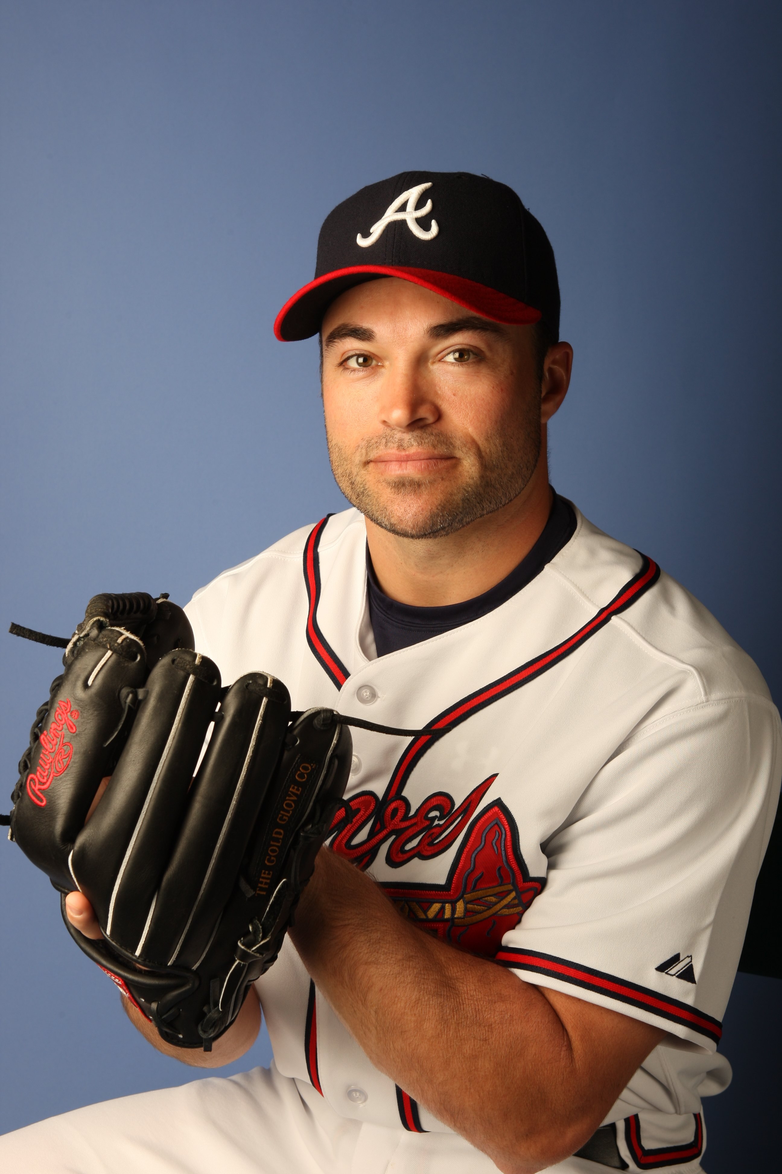 KISSIMMEE, FL - FEBRUARY 25:  Mike Hampton #32 of the Atlanta Braves poses during Photo Day on February 25, 2008 at Disney's Wide World of Sports in Kissimmee, Florida.  (Photo by Elsa/Getty Images)