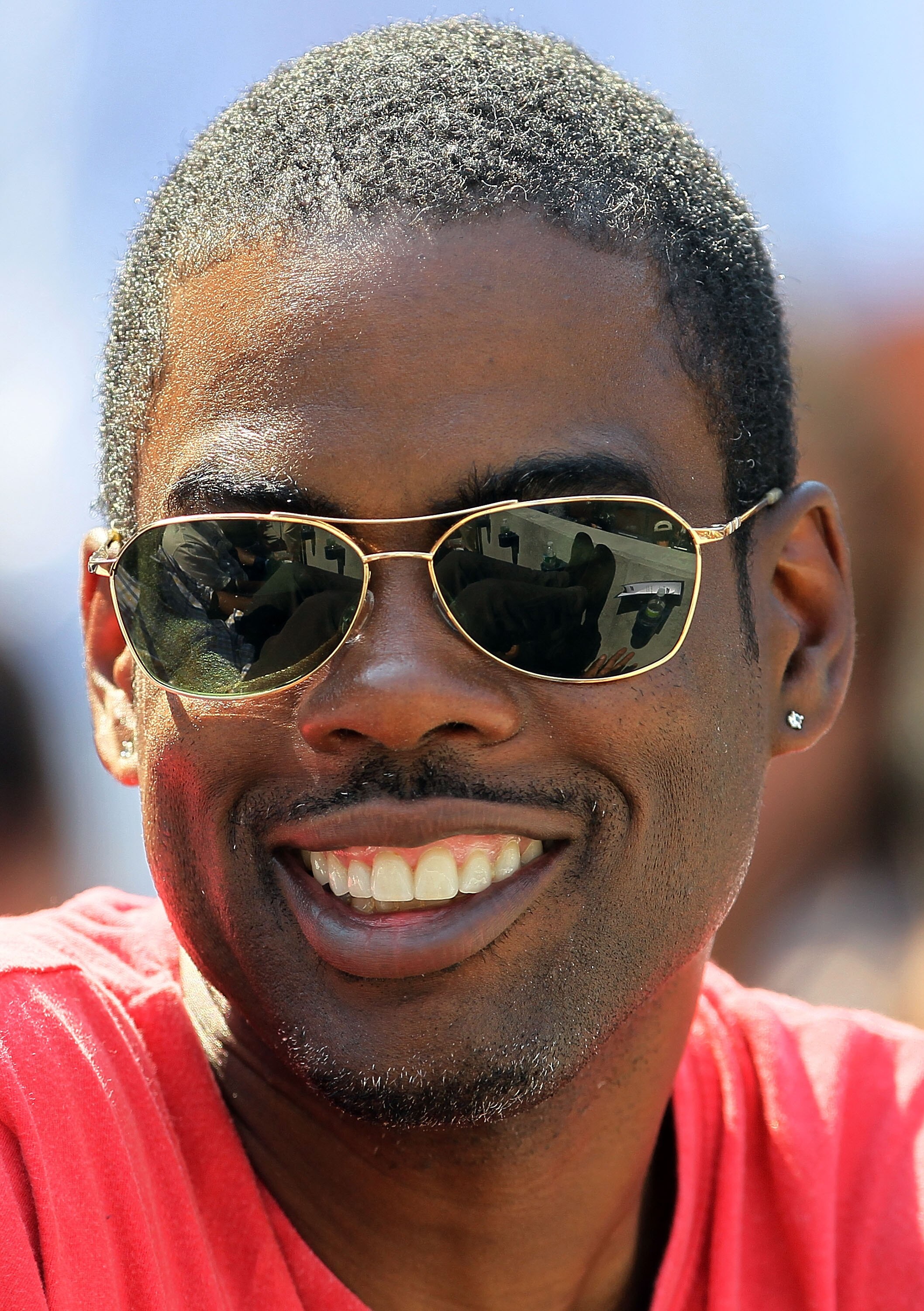 NEW YORK - AUGUST 19:  Comedian Chris Rock attends the game between the New York Yankees and the Detroit Tigers on August 19, 2010 at Yankee Stadium in the Bronx borough of New York City.  (Photo by Jim McIsaac/Getty Images)