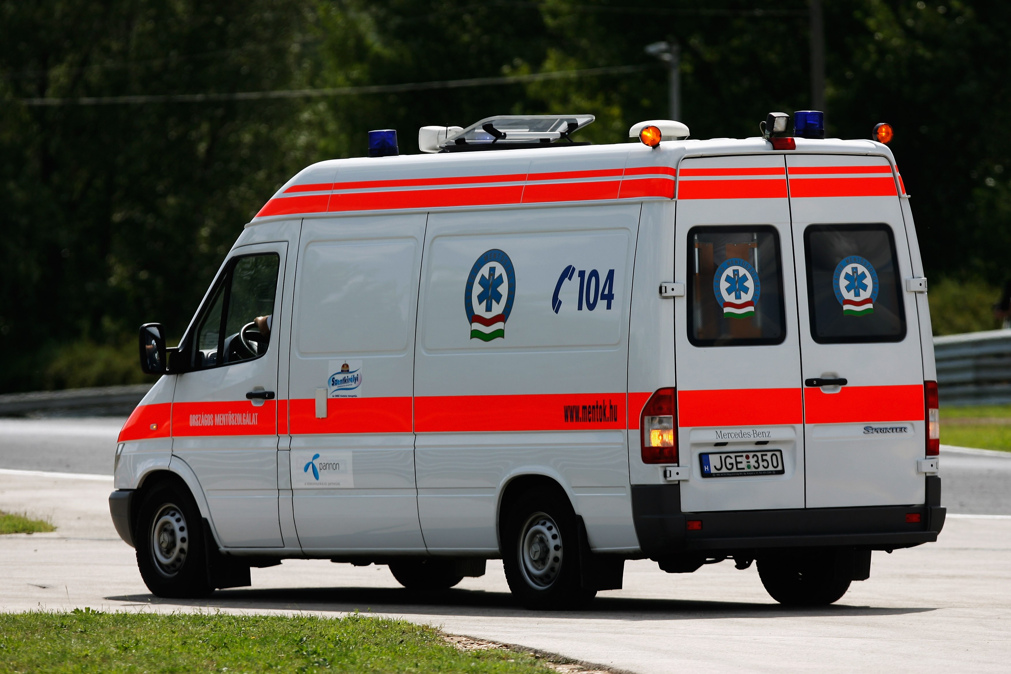 BUDAPEST, HUNGARY - JULY 25:  Felipe Massa of Brazil and Ferrari is taken away in an ambulance following his accident during qualifying for the Hungarian Formula One Grand Prix at the Hungaroring on July 25, 2009 in Budapest, Hungary.  (Photo by Paul Gilh