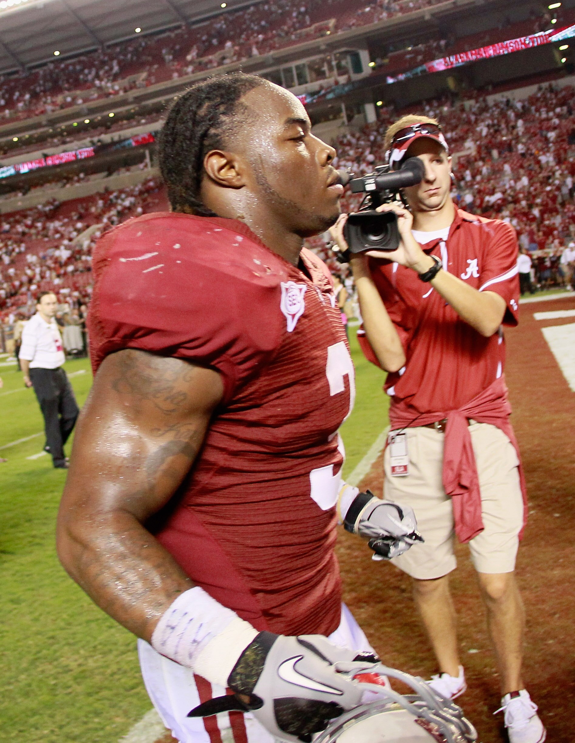 TUSCALOOSA, AL - SEPTEMBER 11:  Trent Richardson #3 of the Alabama Crimson Tide against the Penn State Nittany Lions at Bryant-Denny Stadium on September 11, 2010 in Tuscaloosa, Alabama.  (Photo by Kevin C. Cox/Getty Images)