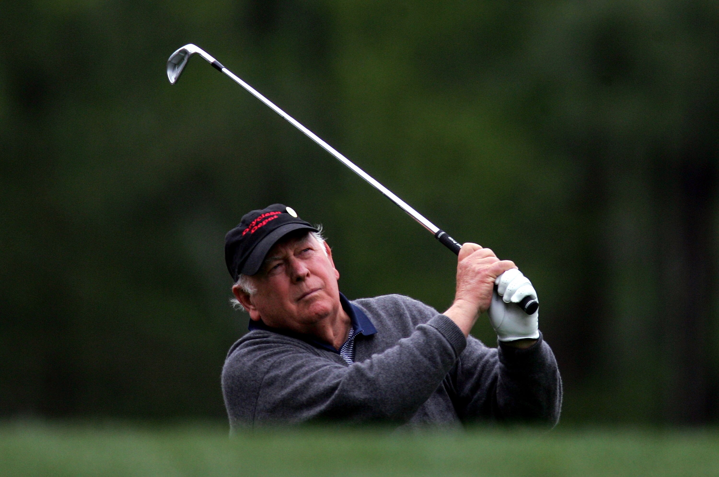 AUGUSTA, GA - APRIL 7:  Billy Casper watches his tee shot on the 12th hole during the first round of The Masters at the Augusta National Golf Club on April 7, 2005 in Augusta, Georgia. (Photo by David Cannon/Getty Images)