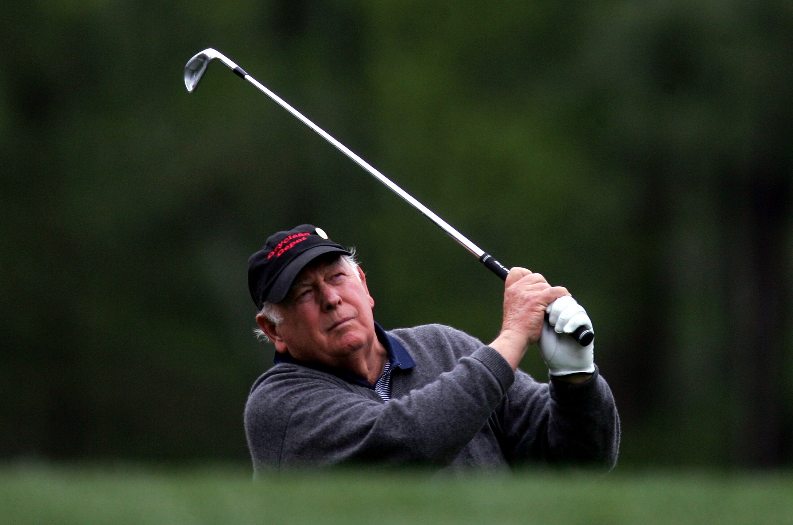 AUGUSTA, GA - APRIL 7:  Billy Casper watches his tee shot on the 12th hole during the first round of The Masters at the Augusta National Golf Club on April 7, 2005 in Augusta, Georgia. (Photo by David Cannon/Getty Images)