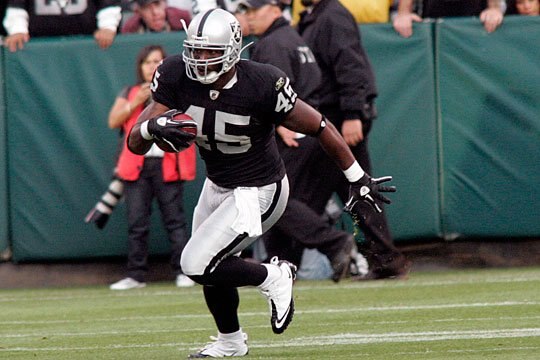 Marcel Reece can't seem to block, but he's a weapon in the screen game.