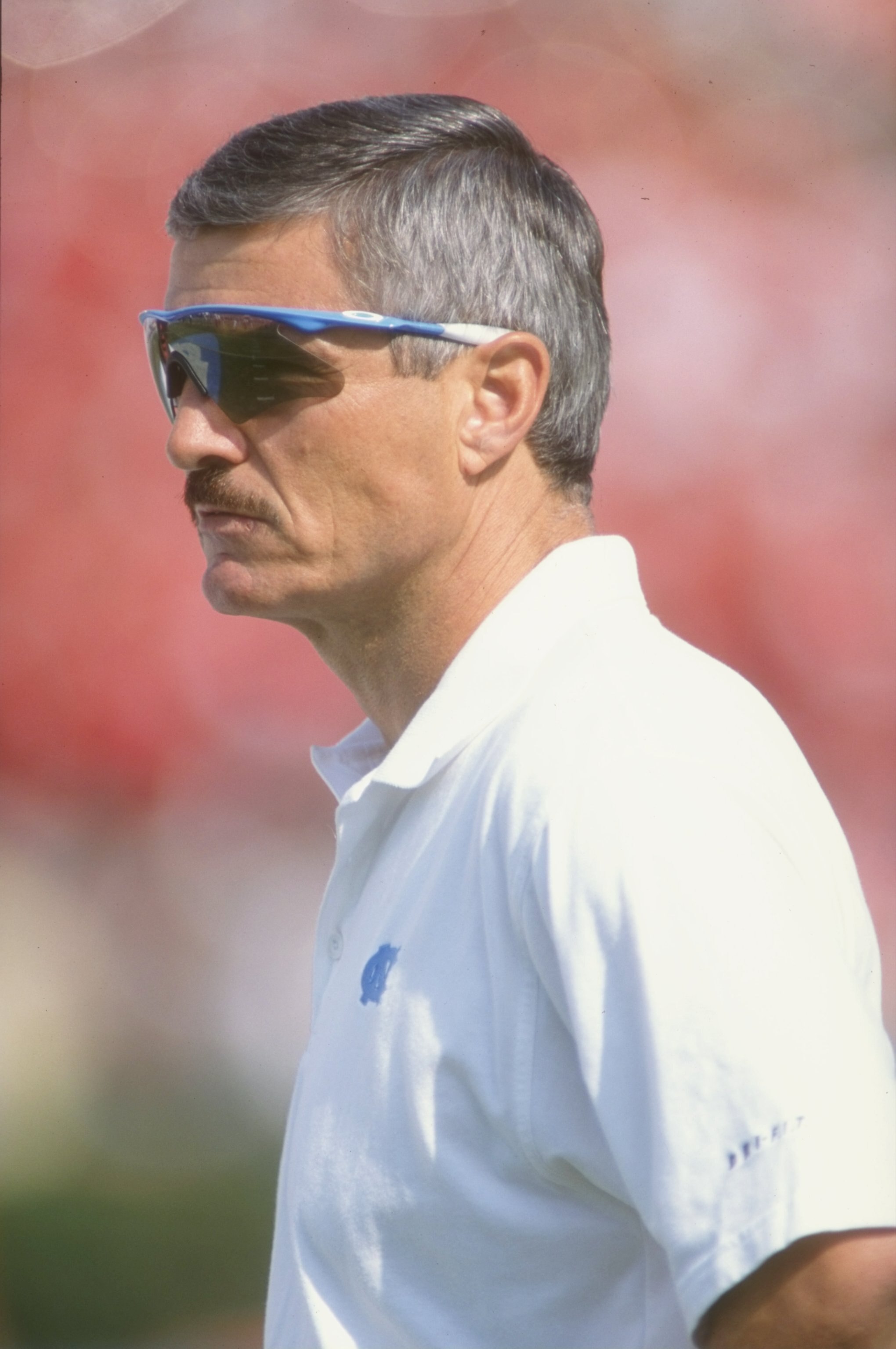 3 Oct 1998:  Head coach Carl Torbush of the North Carolina Tar Heels looks on during the game against the Clemson Tigers at the Kenan Memorial Stadium in Chapel Hill, North Carolina. The Tar Heels defeated the Tigers 21-14. Mandatory Credit: Scott Hallera
