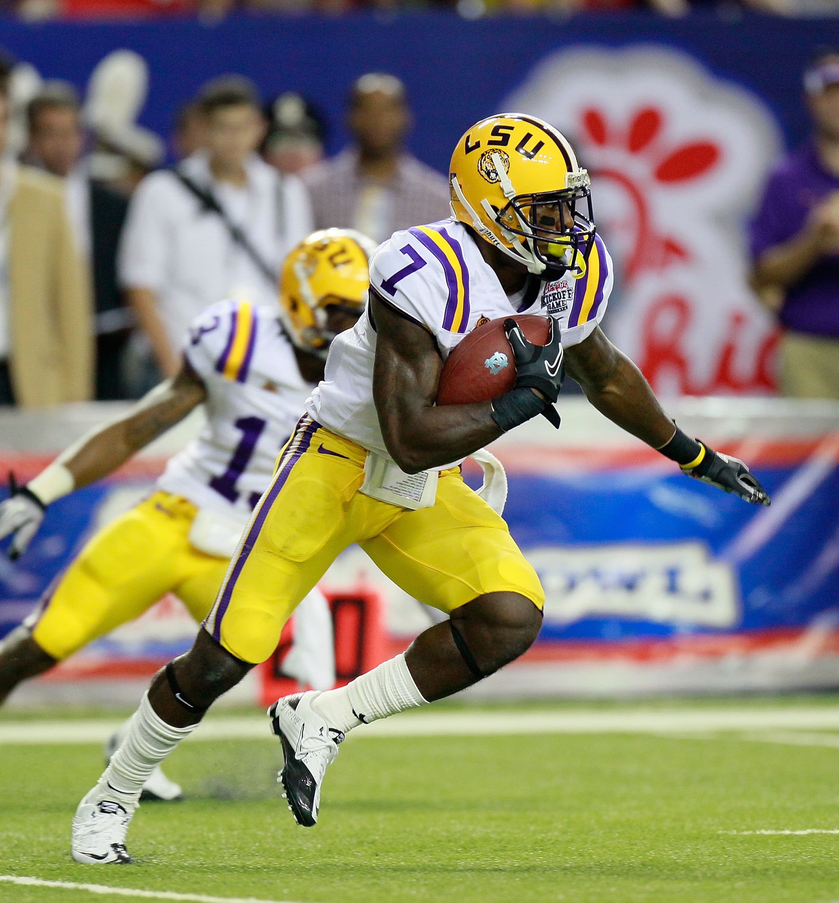 ATLANTA - SEPTEMBER 04: Patrick Peterson #7 of the LSU Tigers against of the North Carolina Tar Heels during the Chick-fil-A Kickoff Game at Georgia Dome on September 4, 2010 in Atlanta, Georgia. (Photo by Kevin C. Cox/Getty Images) ATLANTA - SEPTEMBER 04: Patrick Peterson #7 of the LSU Tigers against of the North Carolina Tar Heels during the Chick-fil-A Kickoff Game at Georgia Dome on September 4, 2010 in Atlanta, Georgia. (Photo by Kevin C. Cox/Getty Images)
