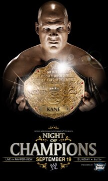 Kane as World Champion. He's a heel but we cheered because it was well deserved.