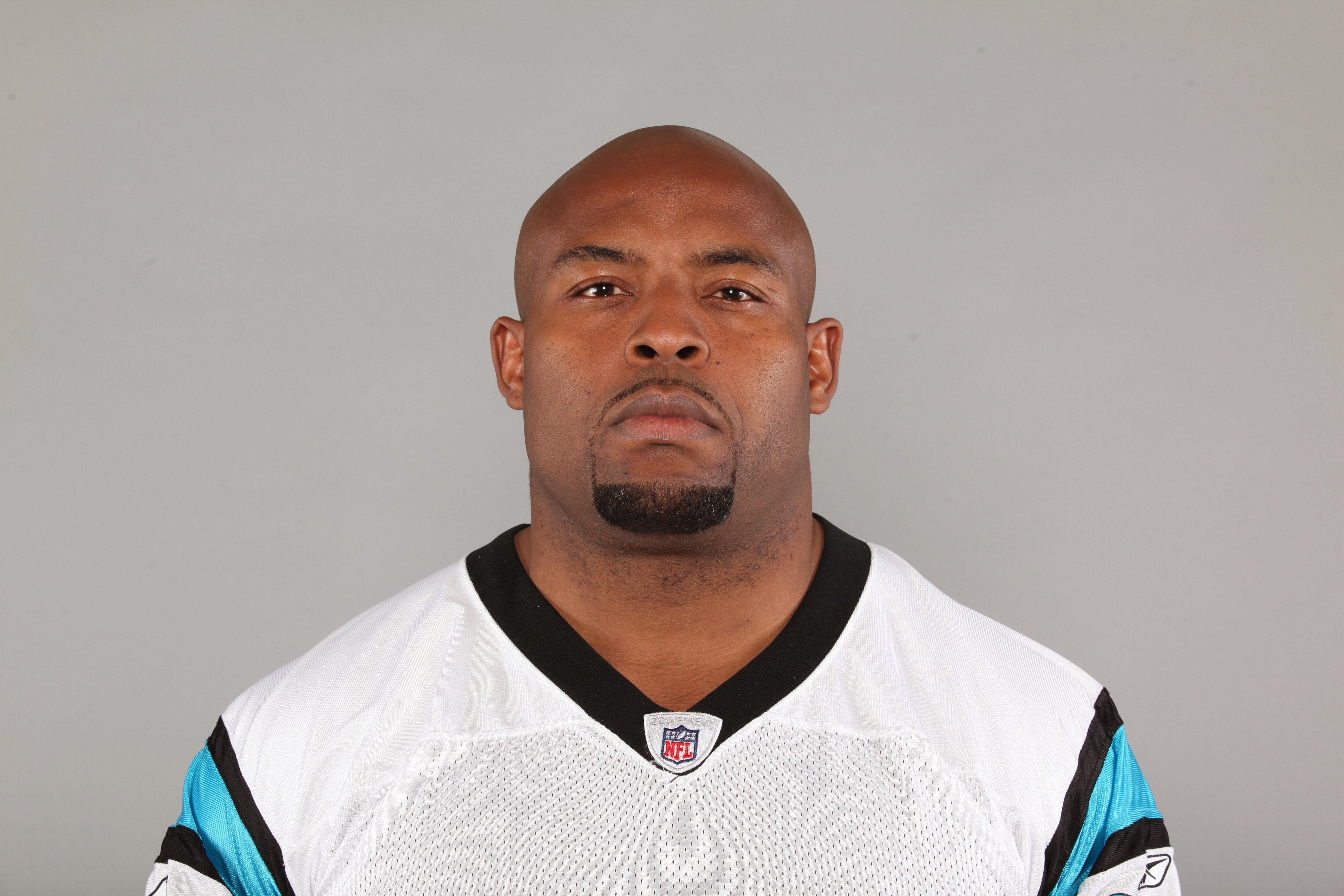 CHARLOTTE, NC - 2009:  Keydrick Vincent of the Carolina Panthers poses for his 2009 NFL headshot at photo day in Charlotte, North Carolina. (Photo by NFL Photos)