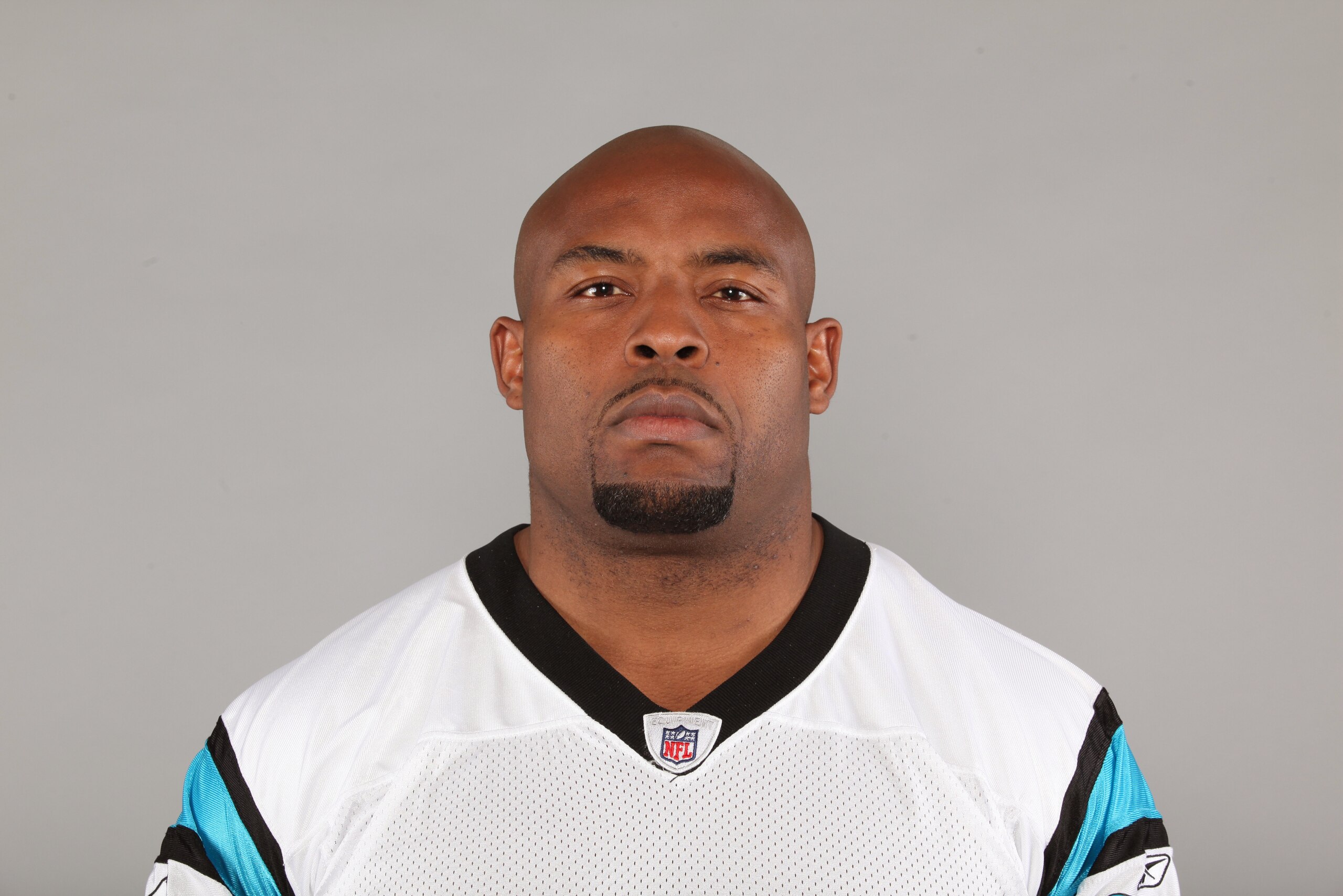 CHARLOTTE, NC - 2009:  Keydrick Vincent of the Carolina Panthers poses for his 2009 NFL headshot at photo day in Charlotte, North Carolina. (Photo by NFL Photos)