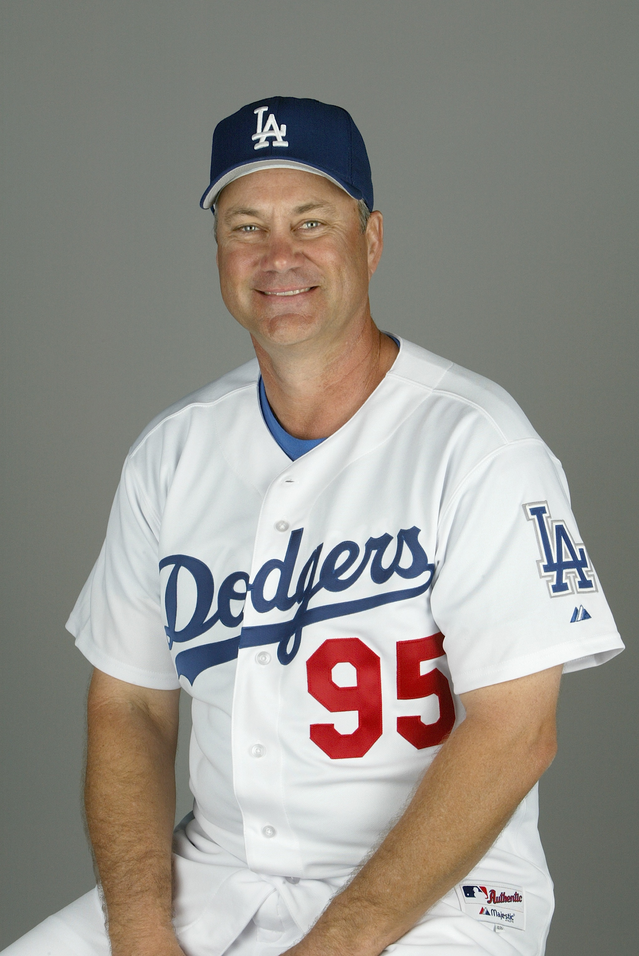 VERO BEACH, FL - FEBRUARY 27: Coach Terry Kennedy of the Los Angeles Dodgers during photo day February 27, 2004 at Holman Stadium in Vero Beach, Florida. (Photo by Eliot J. Schechter/Getty Images)