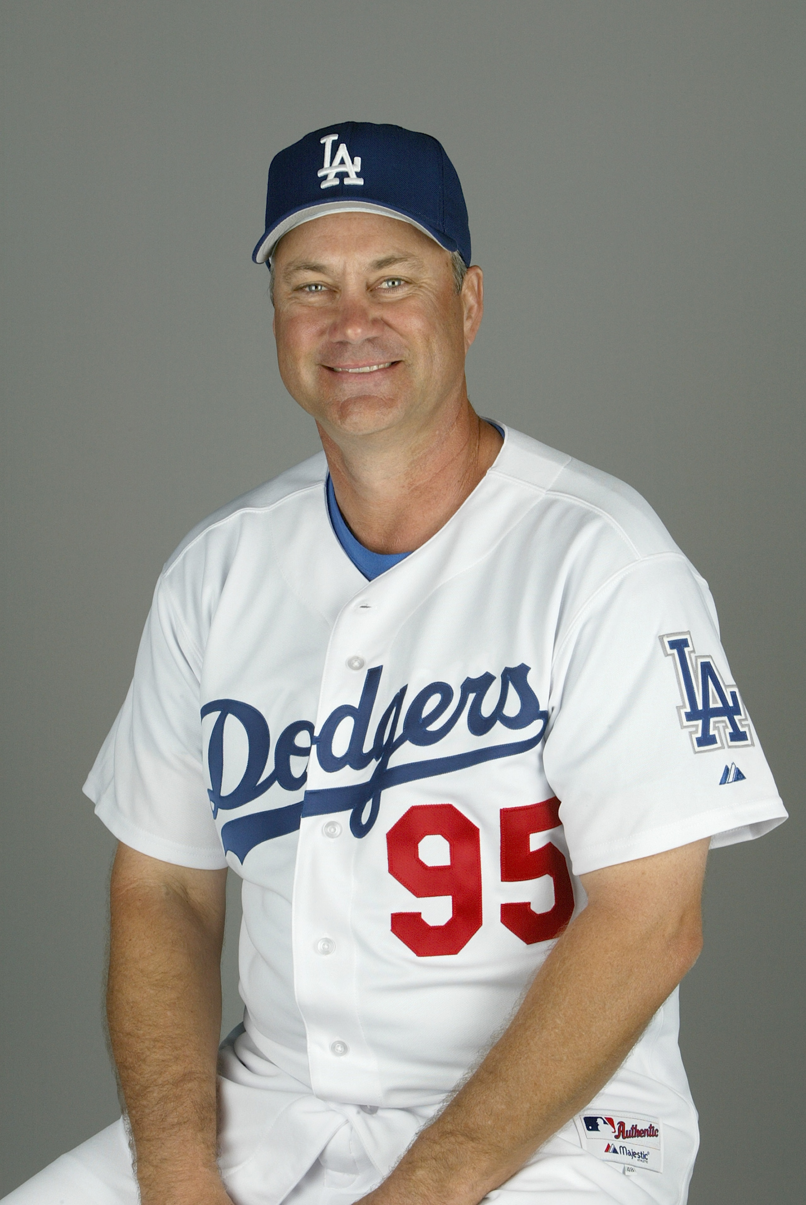 VERO BEACH, FL - FEBRUARY 27: Coach Terry Kennedy of the Los Angeles Dodgers during photo day February 27, 2004 at Holman Stadium in Vero Beach, Florida. (Photo by Eliot J. Schechter/Getty Images)