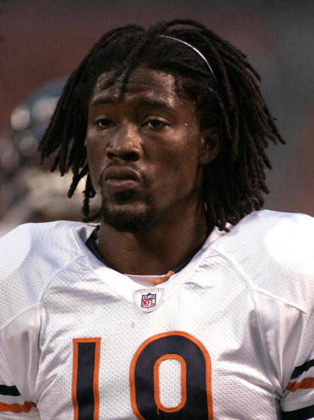 CLEVELAND - SEPTEMBER 2: Devin Aromashodu #19 of the Chicago Bears warms up before the preseason game against the Cleveland Browns on September 2, 2010 at Cleveland Browns Stadium in Cleveland, Ohio. The Browns defeated the Bears 13-10. (Photo by Justin K