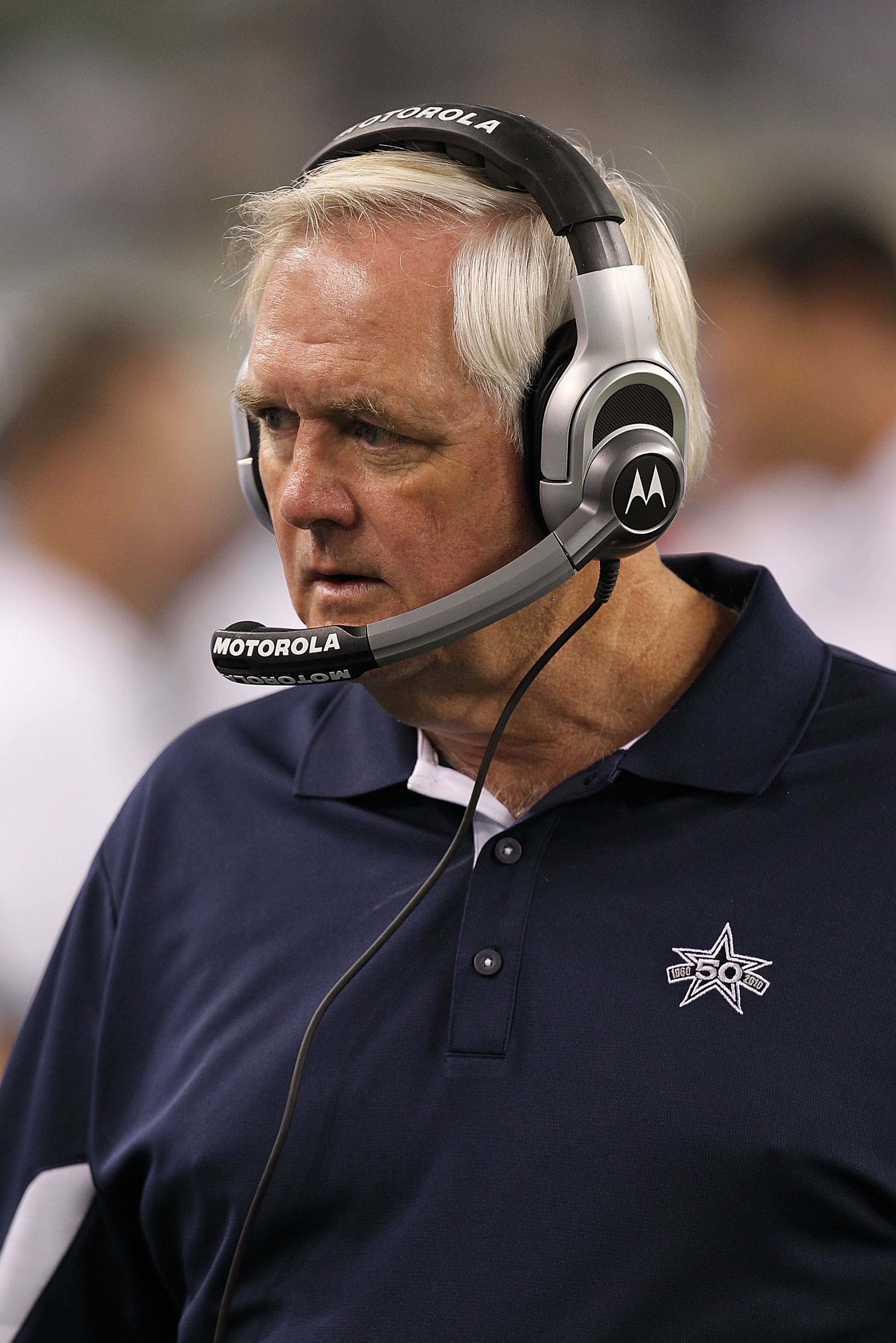 ARLINGTON, TX - SEPTEMBER 02:  Head coach Wade Phillips of the Dallas Cowboys at Cowboys Stadium on September 2, 2010 in Arlington, Texas.  (Photo by Ronald Martinez/Getty Images)