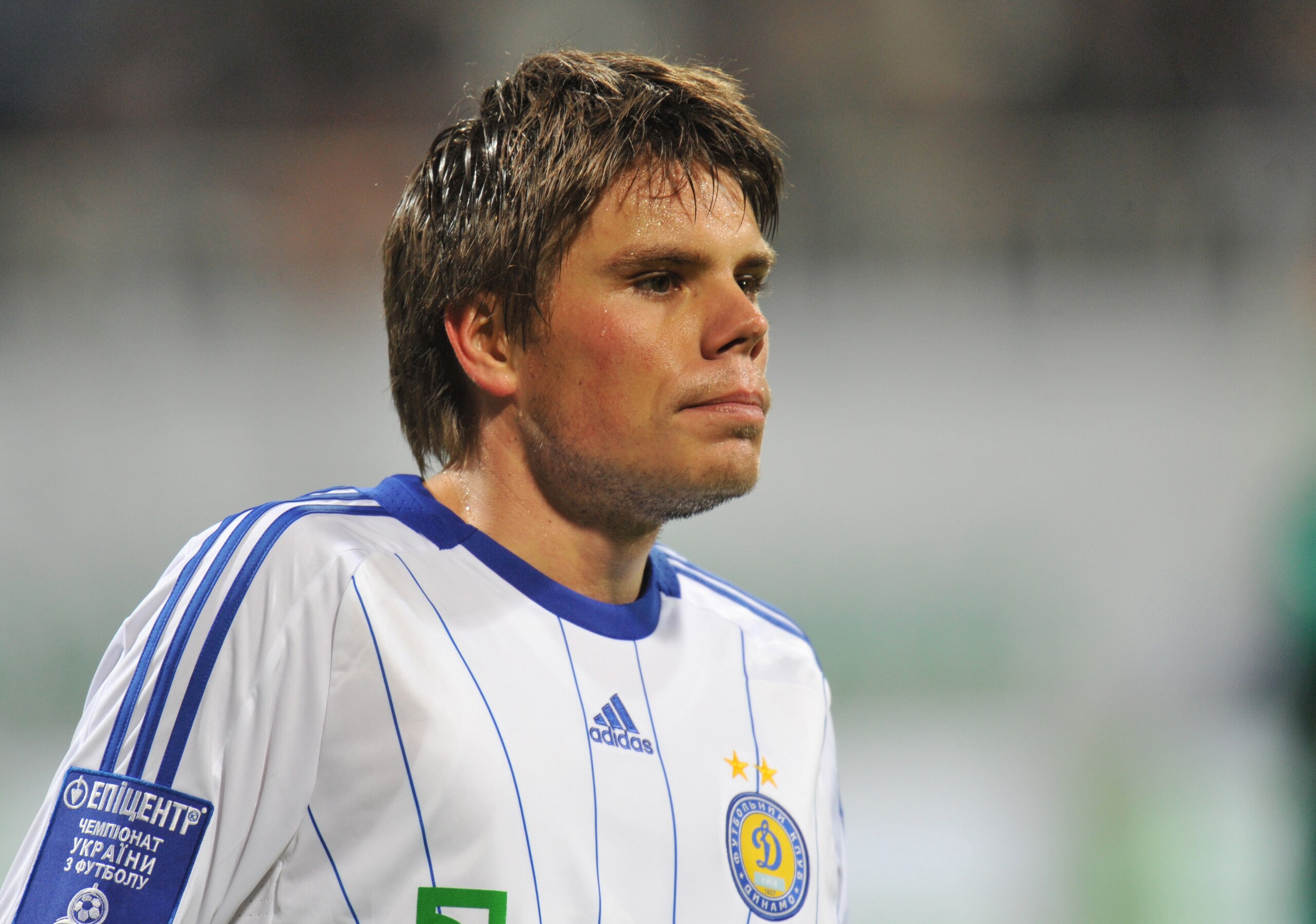 KIEV, UKRAINE - OCTOBER 17:  Ognjen Vukojevic of FC Dynamo Kiev during the Ukrainian League match between FC Dynamo Kiev and FC Obolon held on October 17, 2009 at the Lobanovskyy Dynamo Stadium, in Kiev, Ukraine. (Photo by Sergei Supinsky/EuroFootball/Get