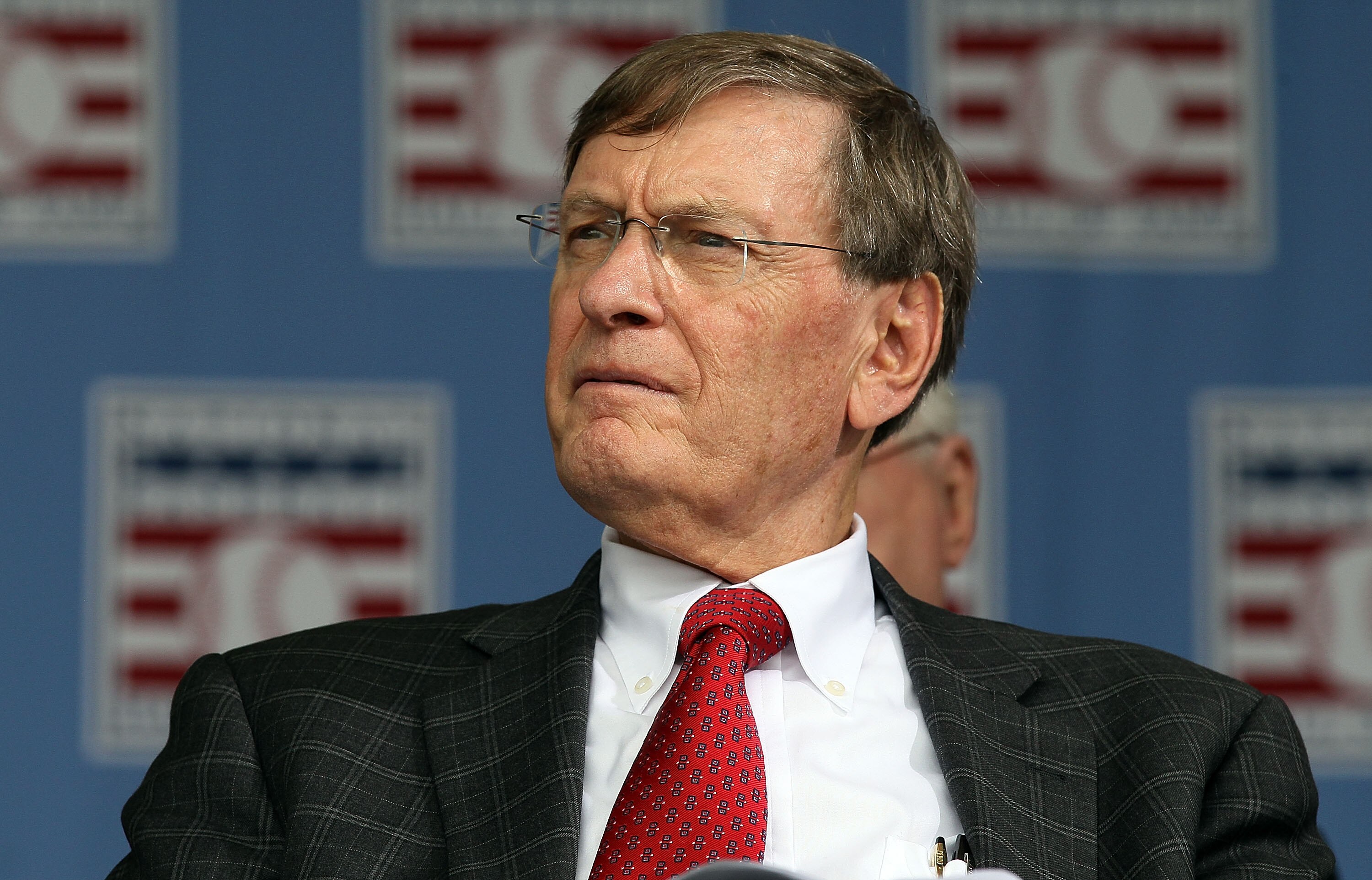 COOPERSTOWN, NY - JULY 25:  MLB commissioner Bud Selig attends the Baseball Hall of Fame induction ceremony at Clark Sports Center on July 25, 20010 in Cooperstown, New York. (Photo by Jim McIsaac/Getty Images)