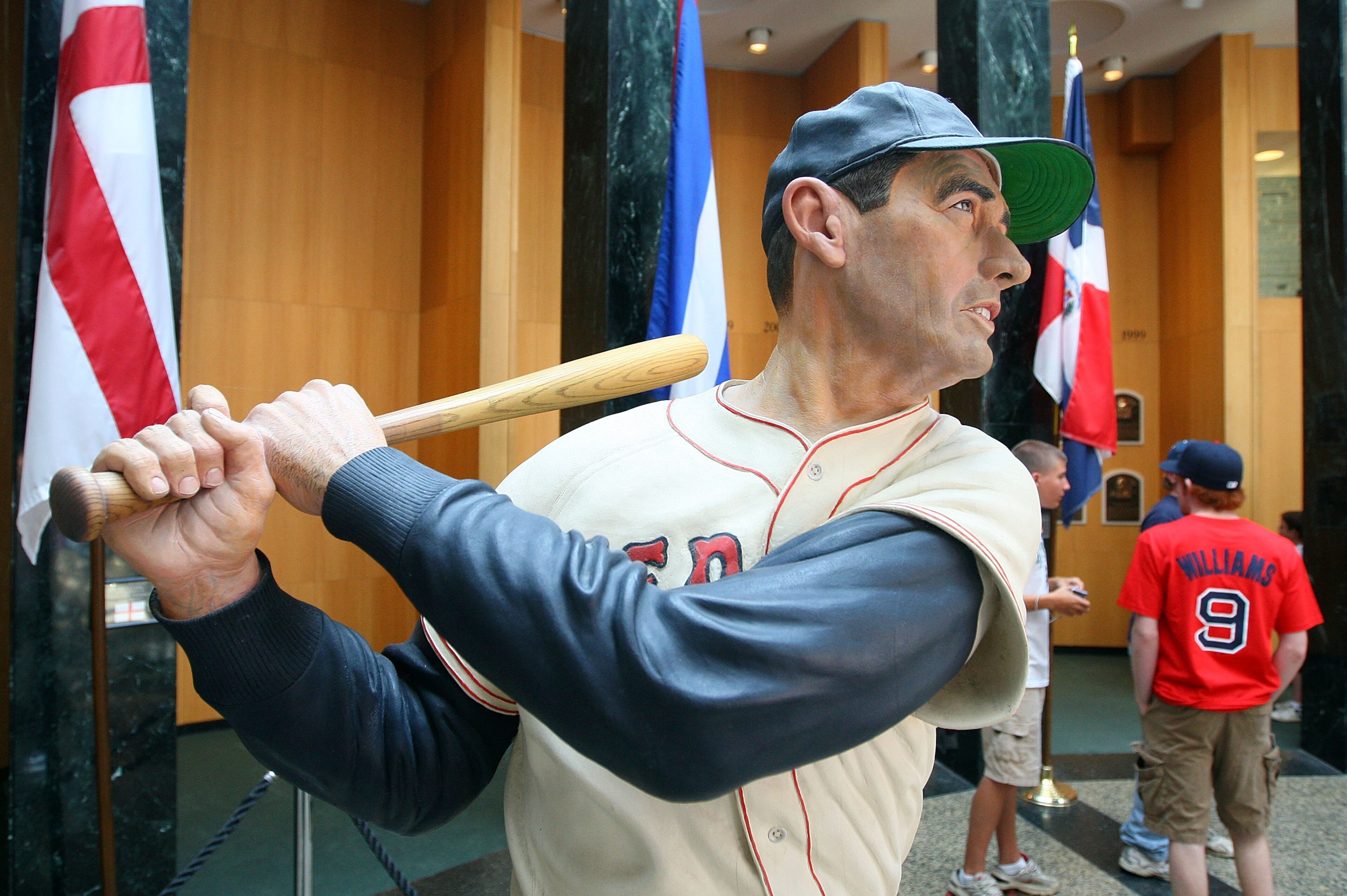 COOPERSTOWN, NY - JULY 25: A statue of Ted Williams is seen at the National Baseball Hall of Fame during induction weekend on July 25, 2009 in Cooperstown, New York. (Photo by Jim McIsaac/Getty Images) COOPERSTOWN, NY - JULY 25: A statue of Ted Williams is seen at the National Baseball Hall of Fame during induction weekend on July 25, 2009 in Cooperstown, New York. (Photo by Jim McIsaac/Getty Images)