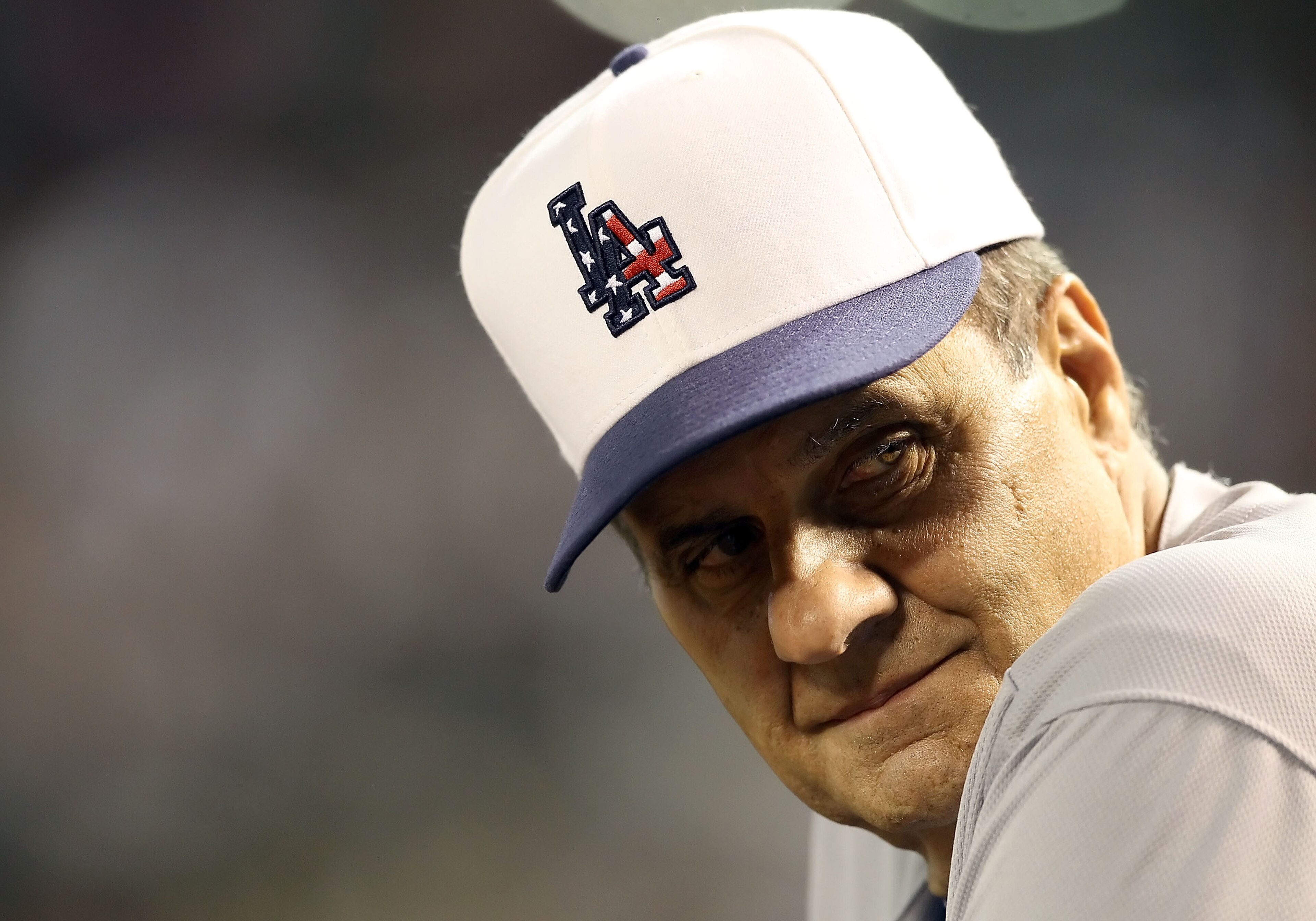 PHOENIX - JULY 03: Manager Joe Torre #6 of the Los Angeles Dodgers looks on from the dugout during the Major League Baseball game against the Arizona Diamondbacks at Chase Field on July 3, 2010 in Phoenix, Arizona. (Photo by Christian Petersen/Getty Ima PHOENIX - JULY 03: Manager Joe Torre #6 of the Los Angeles Dodgers looks on from the dugout during the Major League Baseball game against the Arizona Diamondbacks at Chase Field on July 3, 2010 in Phoenix, Arizona. (Photo by Christian Petersen/Getty Ima