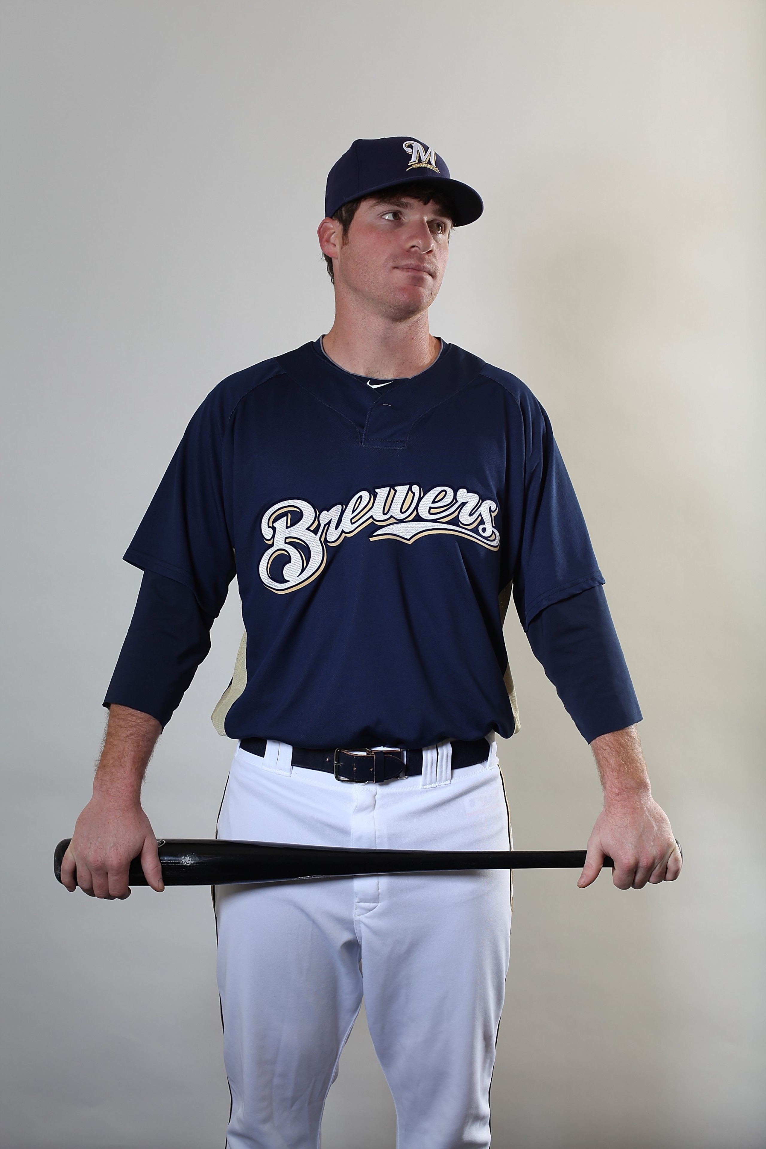 MARYVALE, AZ - MARCH 01:  Mat Gamel # 24 poses for a portrait during the Milwaukee Brewers Photo Day at the Maryvale  Baseball Park on March 1, 2010 in Maryvale, Arizona.  (Photo by Jonathan Ferrey/Getty Images)
