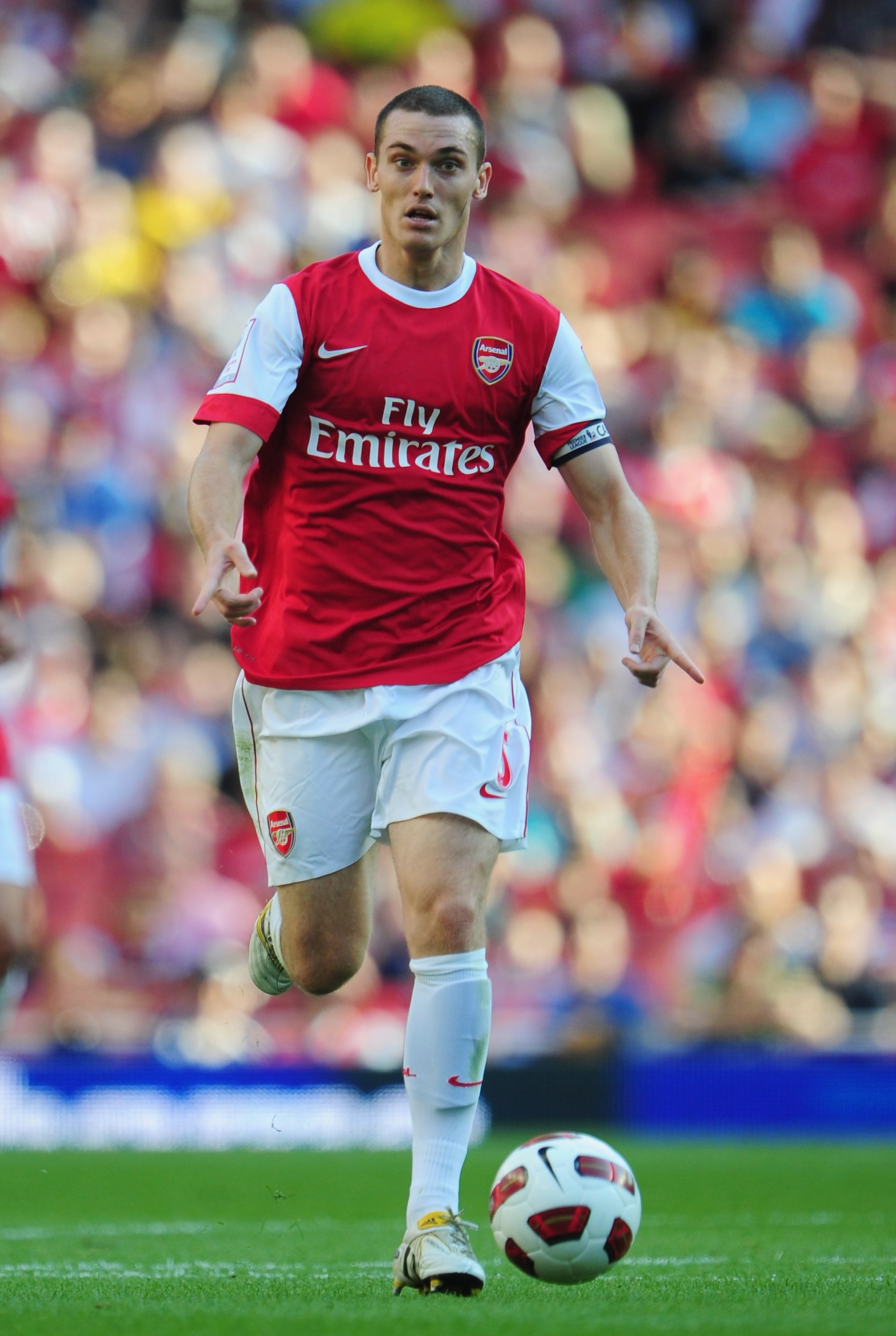 LONDON, ENGLAND - JULY 31:  Thomas Vermaelen of Arsenal in action during the Emirates Cup match between Arsenal and AC Milan at Emirates Stadium on July 31, 2010 in London, England.  (Photo by Mike Hewitt/Getty Images)