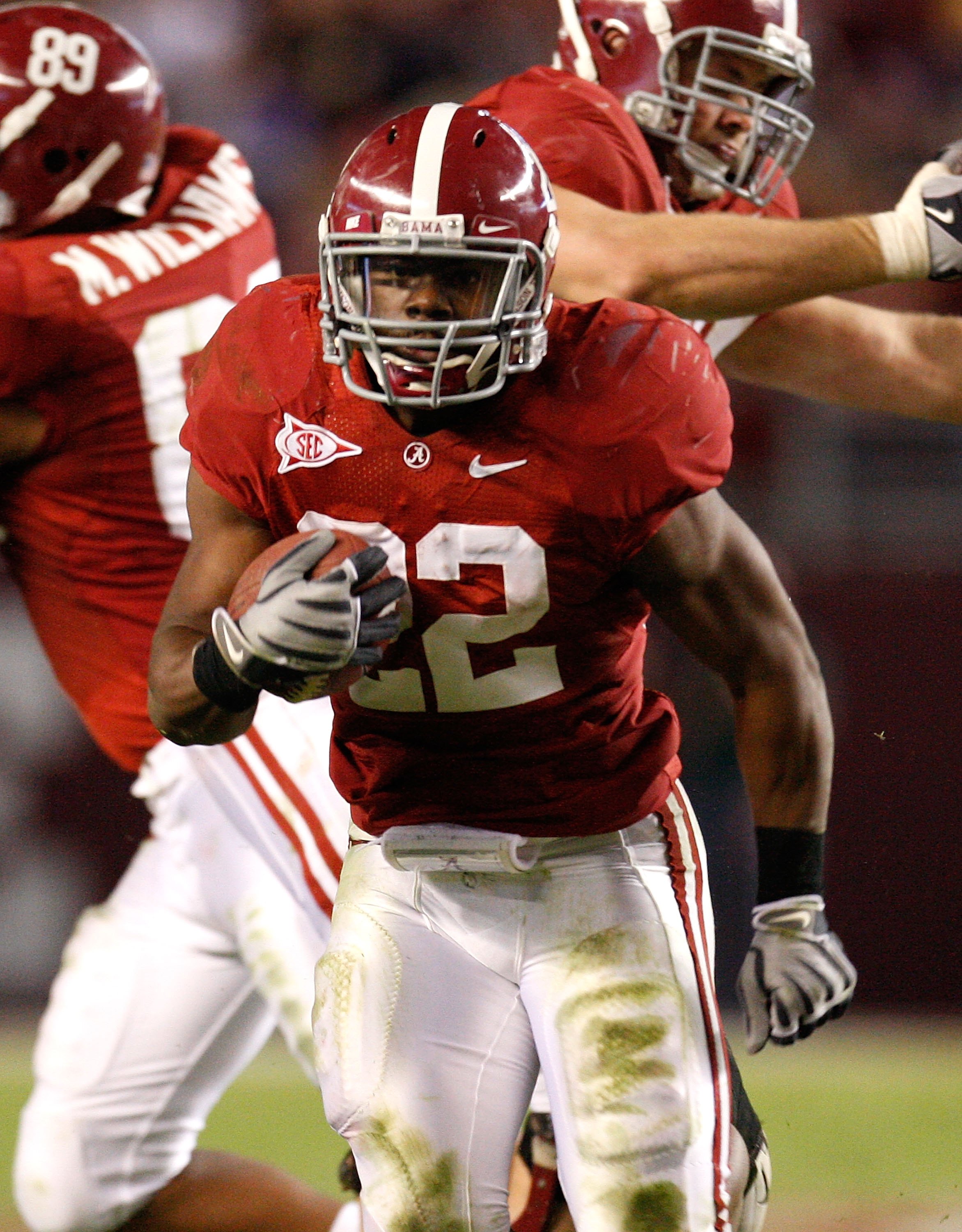 TUSCALOOSA, AL - NOVEMBER 07:  Mark Ingram #22 of the Alabama Crimson Tide against the Louisiana State University Tigers at Bryant-Denny Stadium on November 7, 2009 in Tuscaloosa, Alabama.  (Photo by Kevin C. Cox/Getty Images)