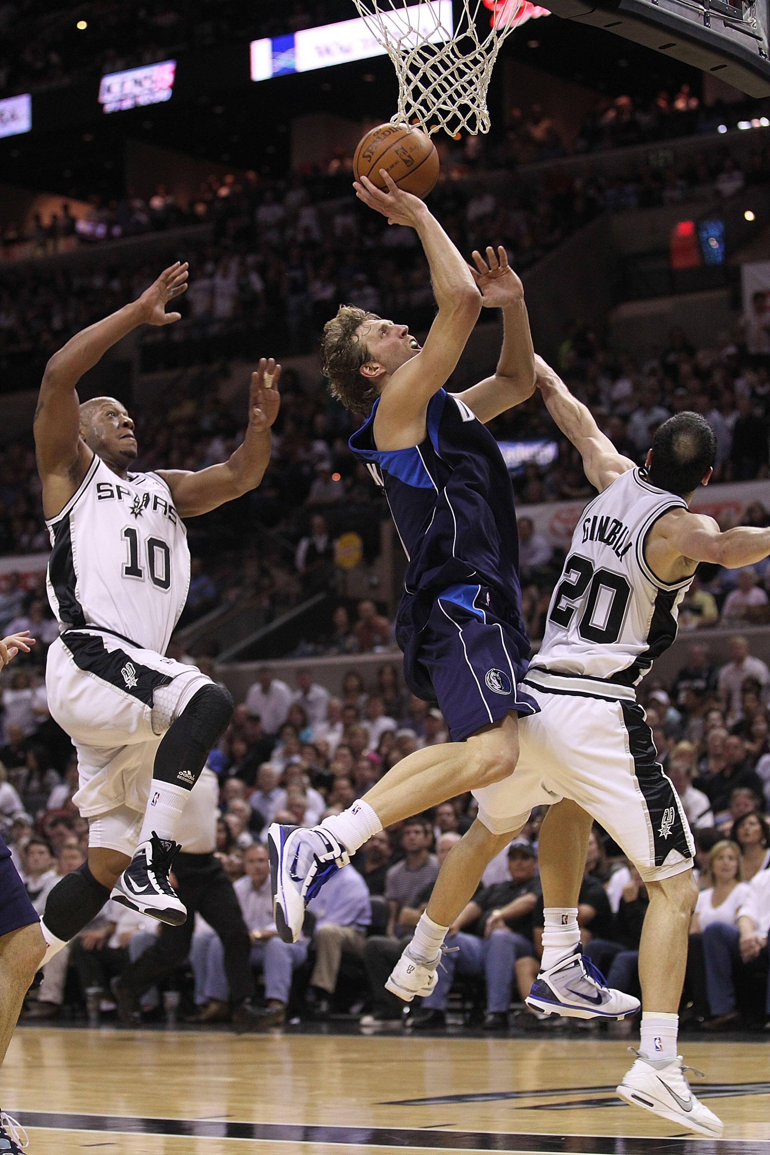 SAN ANTONIO - APRIL 29:  Dirk Nowitzki #41 of the Dallas Mavericks in Game Six of the Western Conference Quarterfinals during the 2010 NBA Playoffs at AT&T Center on April 29, 2010 in San Antonio, Texas. NOTE TO USER: User expressly acknowledges and agree