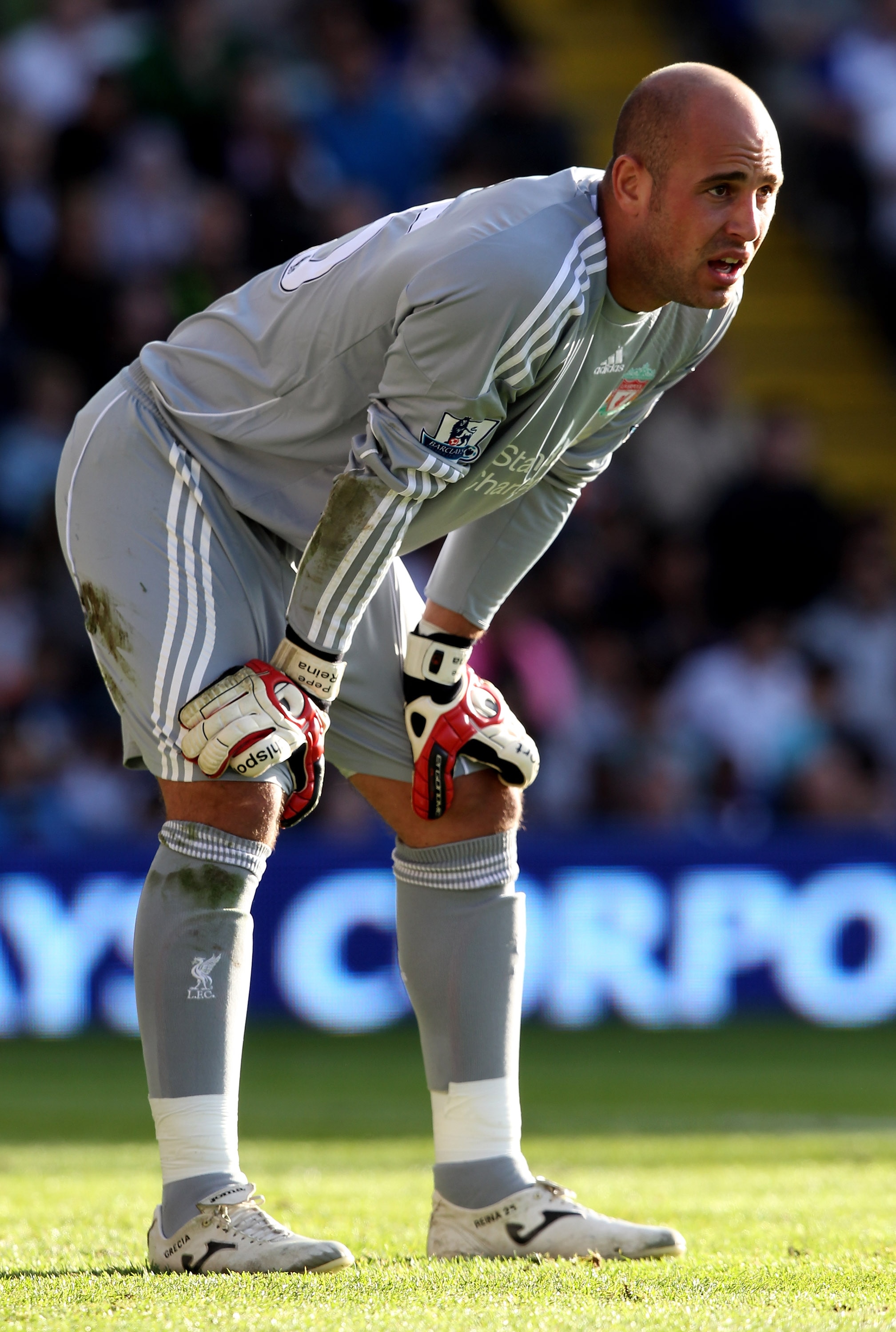 BIRMINGHAM, ENGLAND - SEPTEMBER 12: Pepe Reina of Liverpool looks on during the Barclays Premier League match between Birmingham City and Liverpool at St Andrew's Stadium on September 12, 2010 in Birmingham, England. (Photo by Ross Kinnaird/Getty Images BIRMINGHAM, ENGLAND - SEPTEMBER 12: Pepe Reina of Liverpool looks on during the Barclays Premier League match between Birmingham City and Liverpool at St Andrew's Stadium on September 12, 2010 in Birmingham, England. (Photo by Ross Kinnaird/Getty Images
