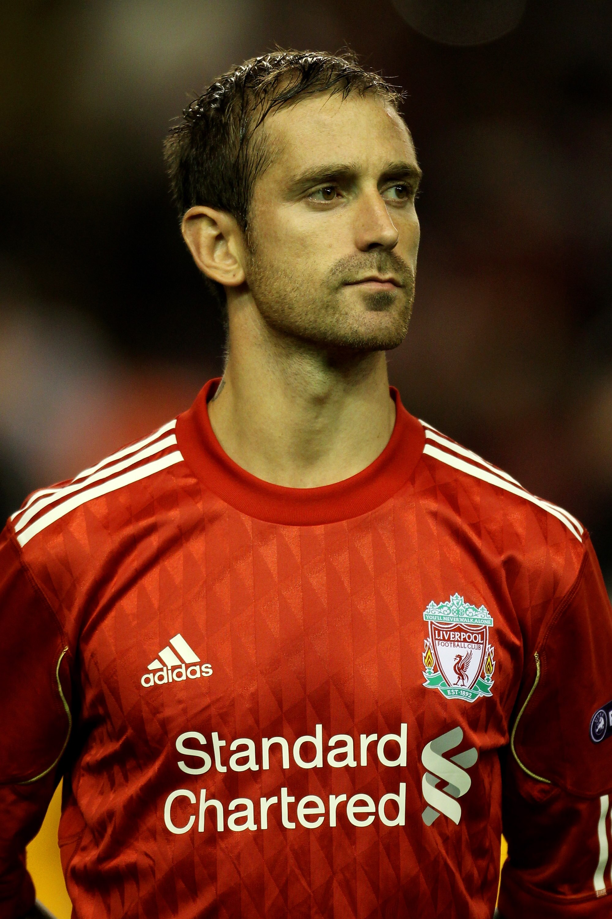 LIVERPOOL, ENGLAND - SEPTEMBER 16 : Raul Meireles of Liverpool looks on prior to the UEFA Europa League Group K match beteween Liverpool and Steaua Bucharest at Anfield on September 16, 2010 in Liverpool, England. (Photo by Alex Livesey/Getty Images) LIVERPOOL, ENGLAND - SEPTEMBER 16 : Raul Meireles of Liverpool looks on prior to the UEFA Europa League Group K match beteween Liverpool and Steaua Bucharest at Anfield on September 16, 2010 in Liverpool, England. (Photo by Alex Livesey/Getty Images)