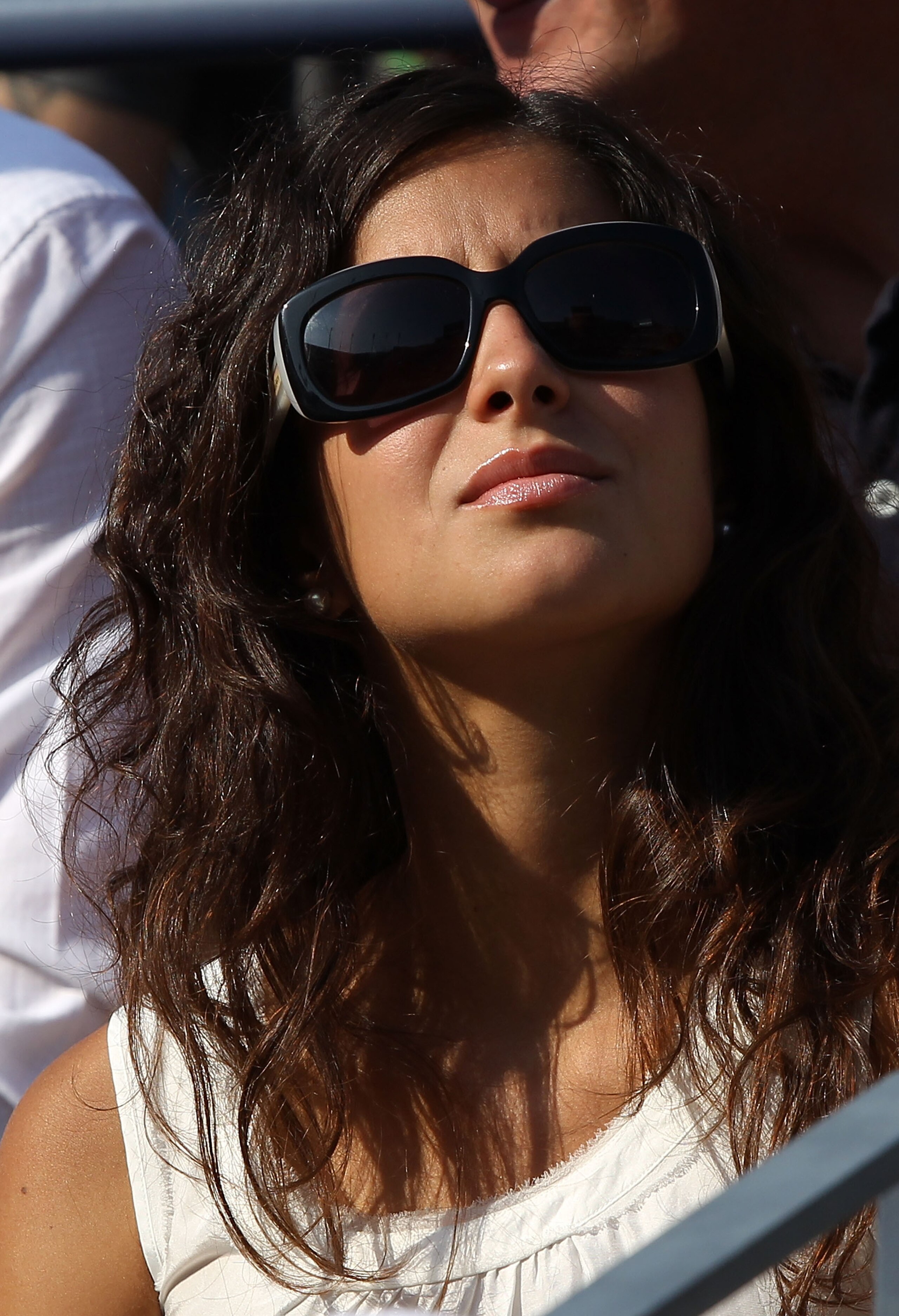 NEW YORK - SEPTEMBER 13: Maria Francisca Perello, Rafael Nadal's girlfriend, watches the men's singles final match between Novak Djokovic of Serbia and Rafael Nadal of Spain during day fifteen of the 2010 U.S. Open at the USTA Billie Jean King National T NEW YORK - SEPTEMBER 13: Maria Francisca Perello, Rafael Nadal's girlfriend, watches the men's singles final match between Novak Djokovic of Serbia and Rafael Nadal of Spain during day fifteen of the 2010 U.S. Open at the USTA Billie Jean King National T