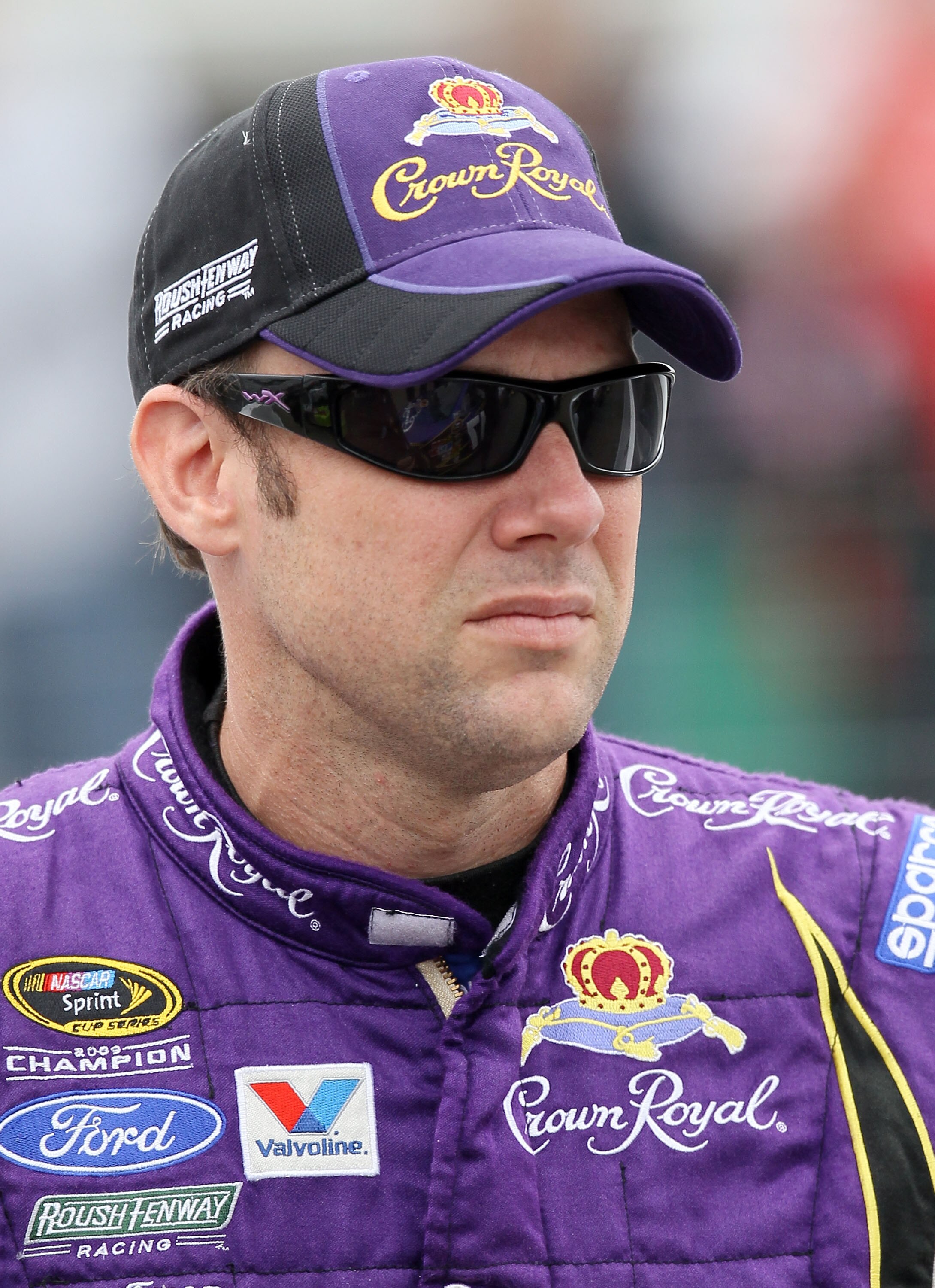 LOUDON, NH - SEPTEMBER 17:  Matt Kenseth, driver of the #17 Crown Royal Ford, looks on during qualifying for the NASCAR Sprint Cup Series Sylvania 300 at New Hampshire Motor Speedway on September 17, 2010 in Loudon, New Hampshire.  (Photo by Elsa/Getty Im