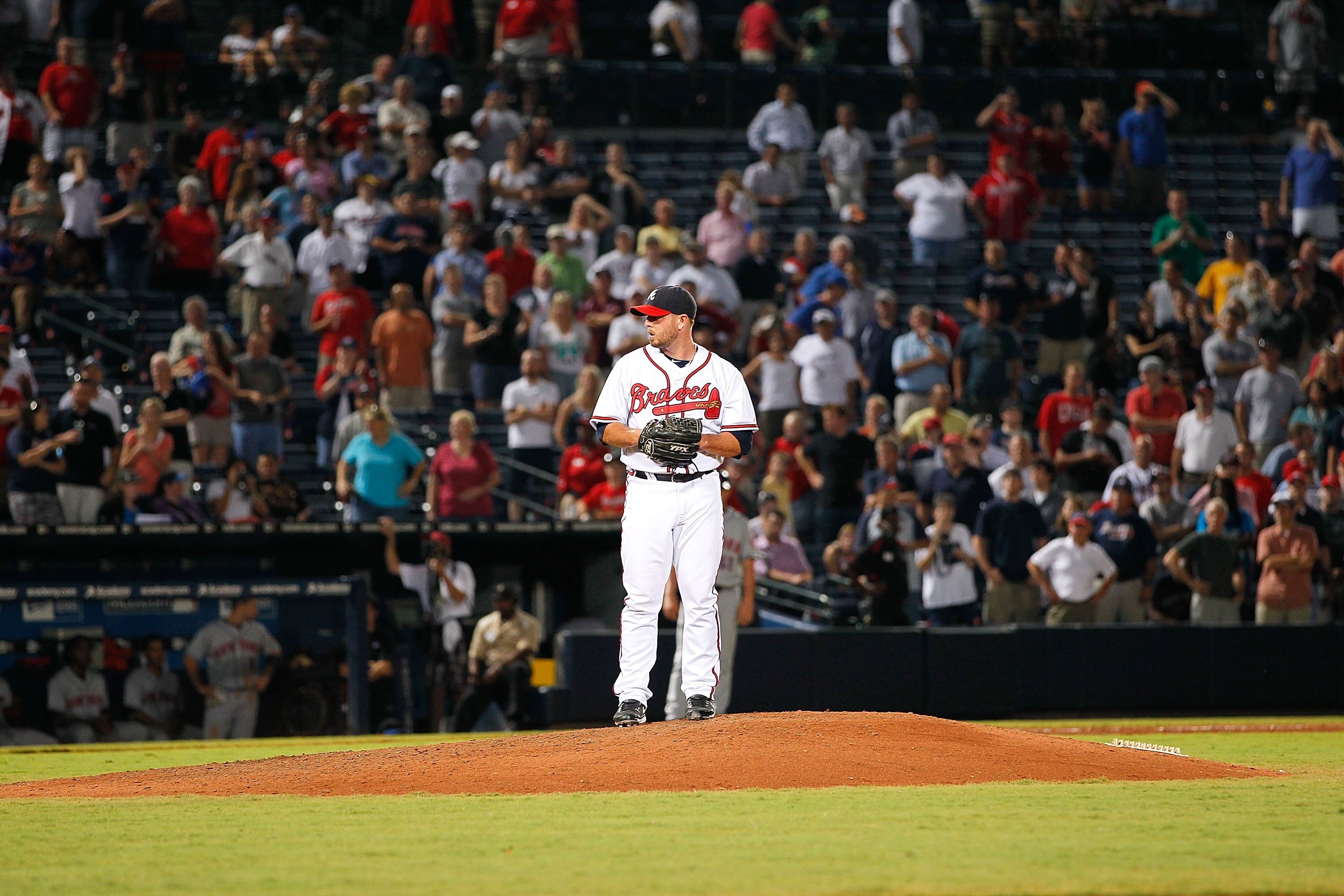 ATLANTA - SEPTEMBER 01:  Billy Wagner #13 of the Atlanta Braves against the New York Mets at Turner Field on September 1, 2010 in Atlanta, Georgia.  (Photo by Kevin C. Cox/Getty Images)