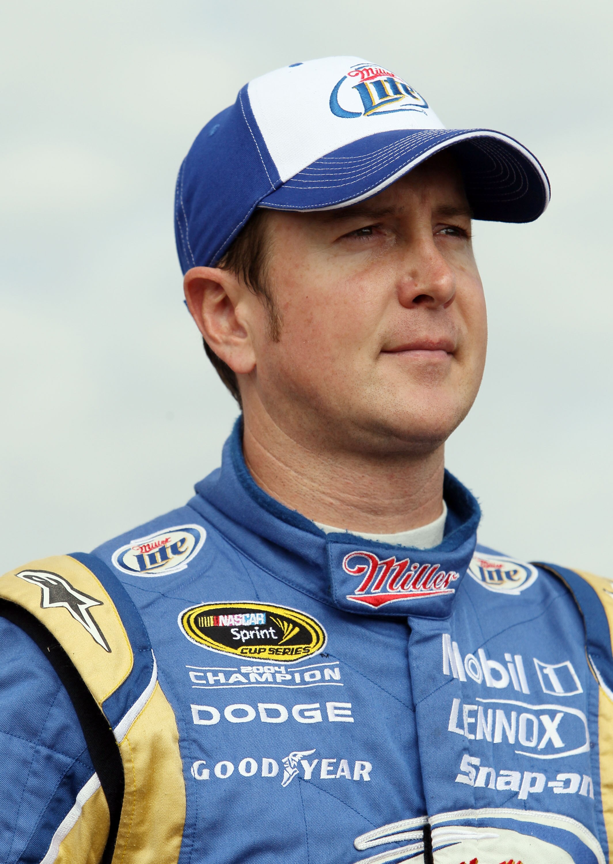 LOUDON, NH - SEPTEMBER 18:  Kurt Busch, driver of the #2 Miller Lite Dodge, walks through the garage during practice for the NASCAR Sprint Cup Series Sylvania 300 at New Hampshire Motor Speedway on September 18, 2010 in Loudon, New Hampshire.  (Photo by E