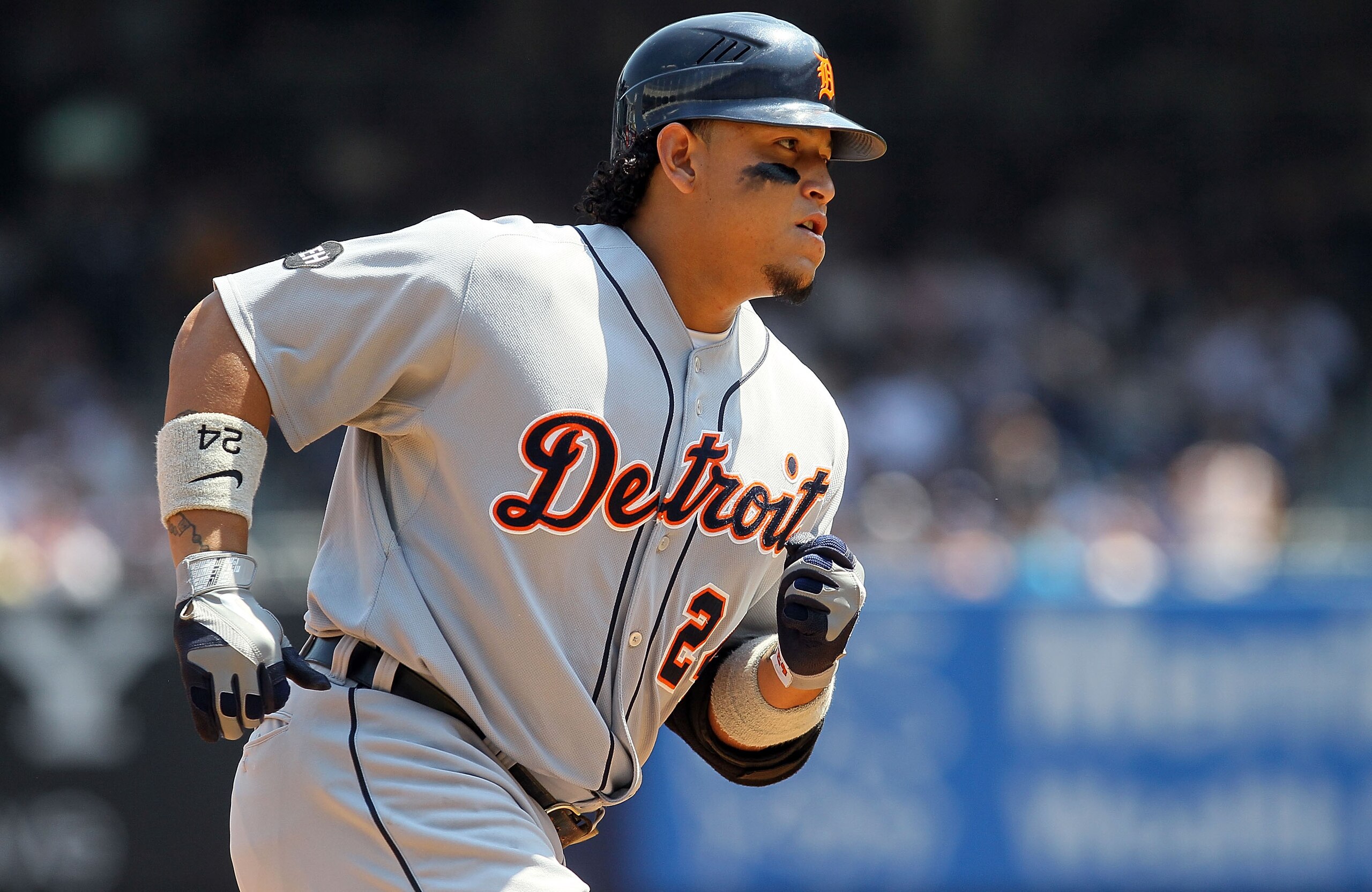 NEW YORK - AUGUST 19: Miguel Cabrera #24 of the Detroit Tigers runs the bases after his first inning two run home run against the New York Yankees on August 19, 2010 at Yankee Stadium in the Bronx borough of New York City. (Photo by Jim McIsaac/Getty Im NEW YORK - AUGUST 19: Miguel Cabrera #24 of the Detroit Tigers runs the bases after his first inning two run home run against the New York Yankees on August 19, 2010 at Yankee Stadium in the Bronx borough of New York City. (Photo by Jim McIsaac/Getty Im