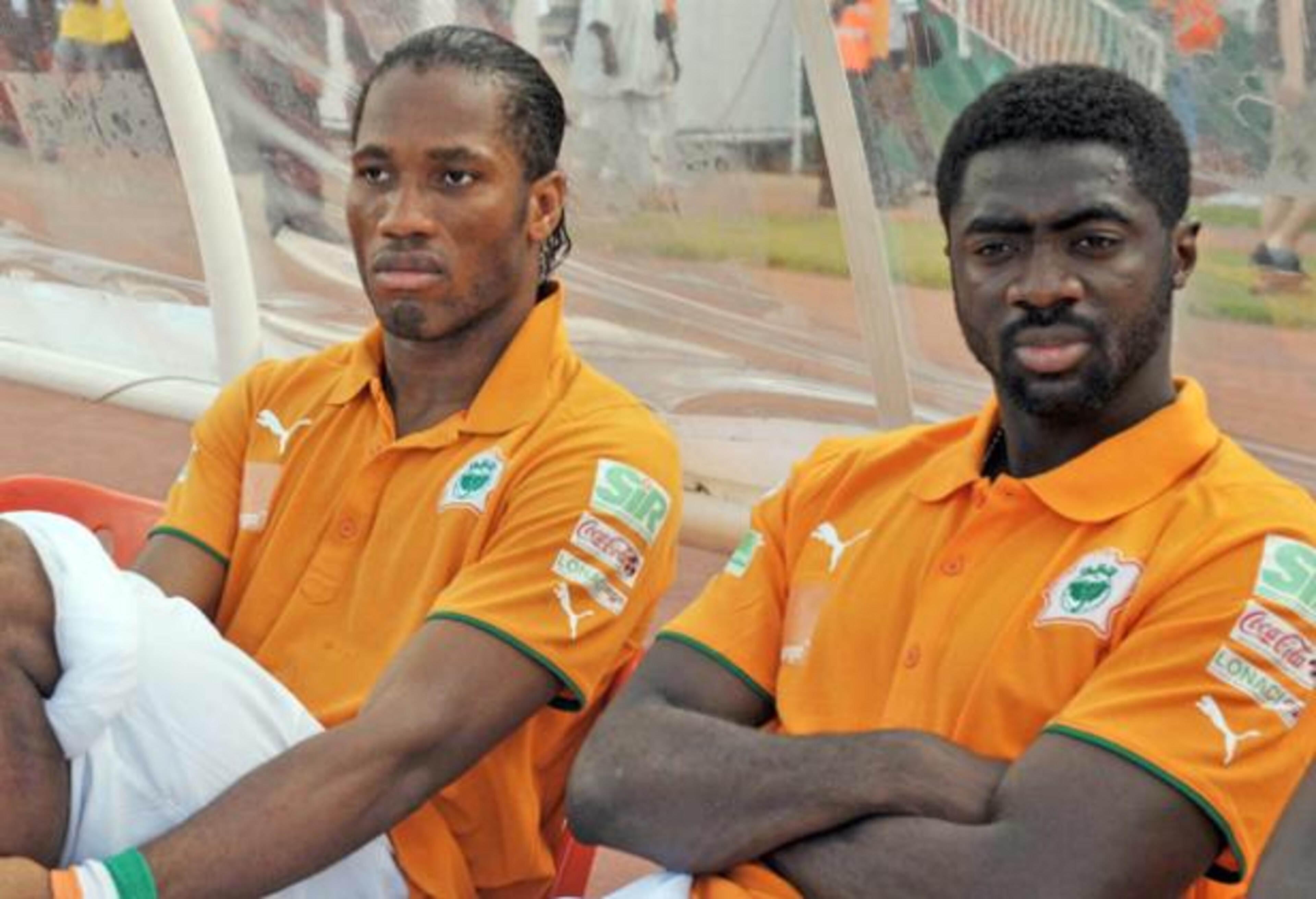 Drogba and Kolo Toure