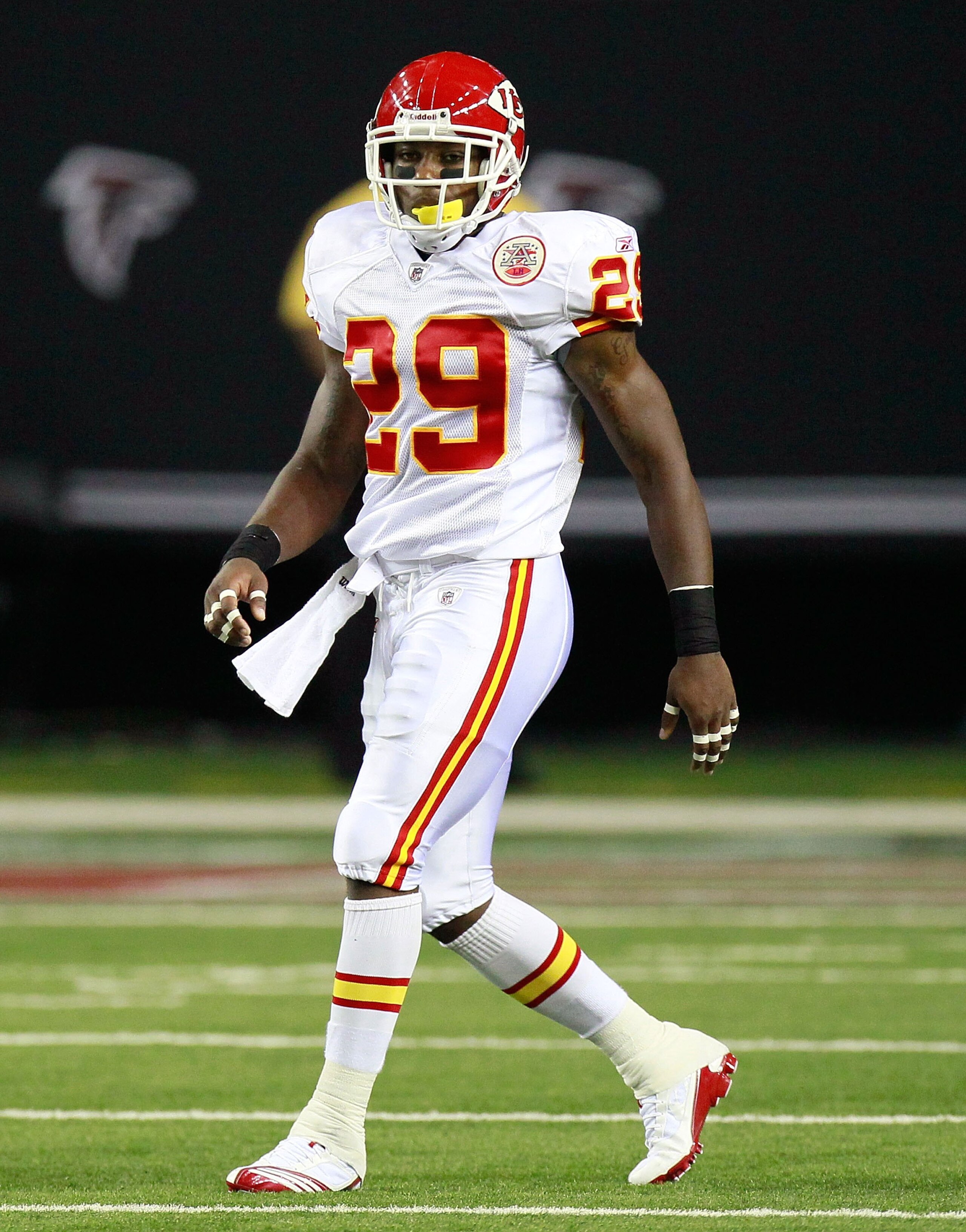 ATLANTA - AUGUST 13:  Eric Berry #29 of the Kansas City Chiefs against the Atlanta Falcons at Georgia Dome on August 13, 2010 in Atlanta, Georgia.  (Photo by Kevin C. Cox/Getty Images)