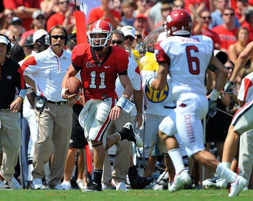 Even with an 0-2 SEC record, Aaron Murray's heart and tenacity has won over the respect of every Bulldog fan out there.
