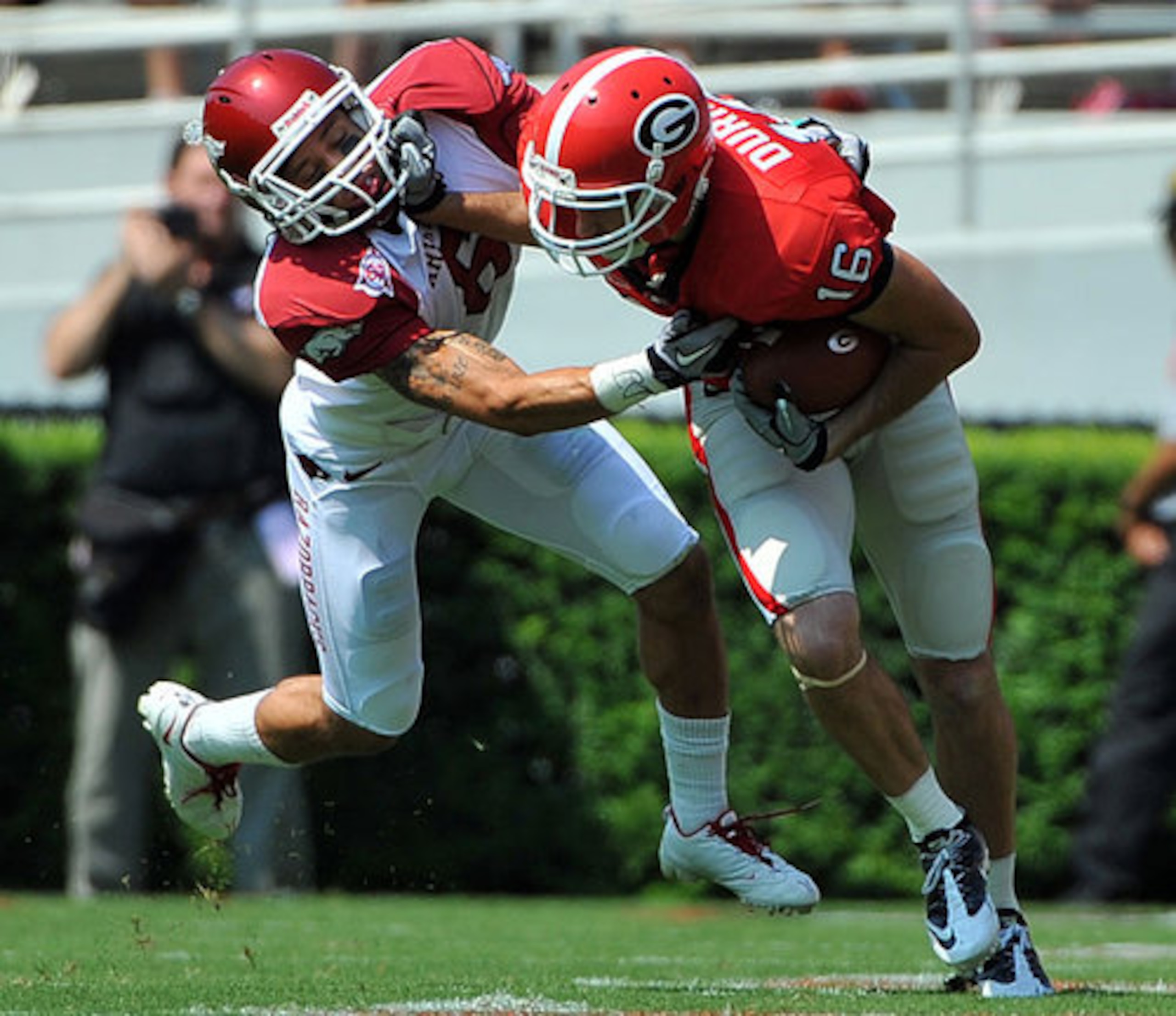 Kris Durham, in his final year as a Bulldog, has quickly become a fan favorite.