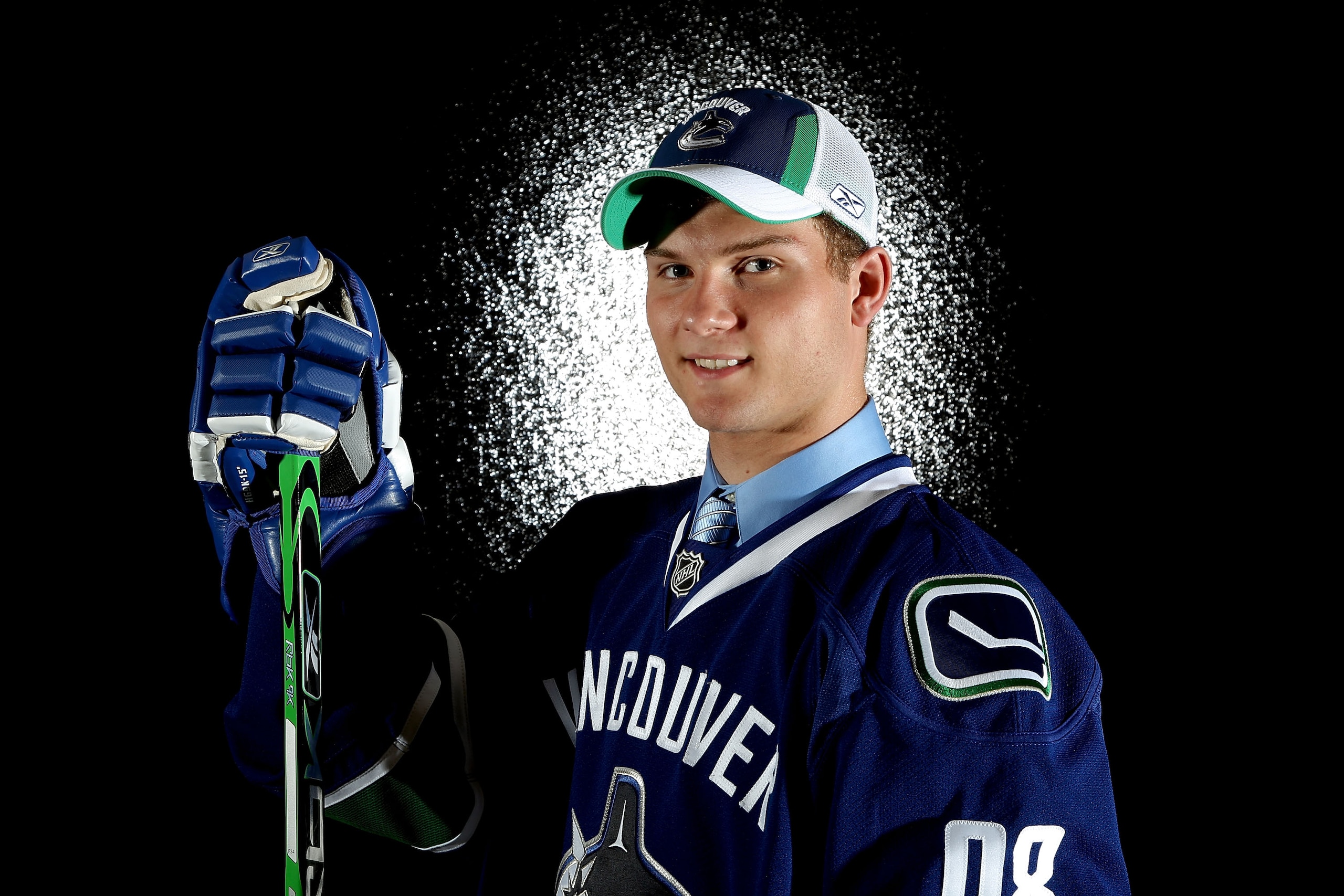 OTTAWA, ON - JUNE 20:  Tenth overall pick, Cody Hodgson of the Vancouver Canucks is interviewed after being selected during the 2008 NHL Entry Draft at Scotiabank Place on June 20, 2008 in Ottawa, Ontario, Canada.  (Photo by Andre Ringuette/Getty Images)