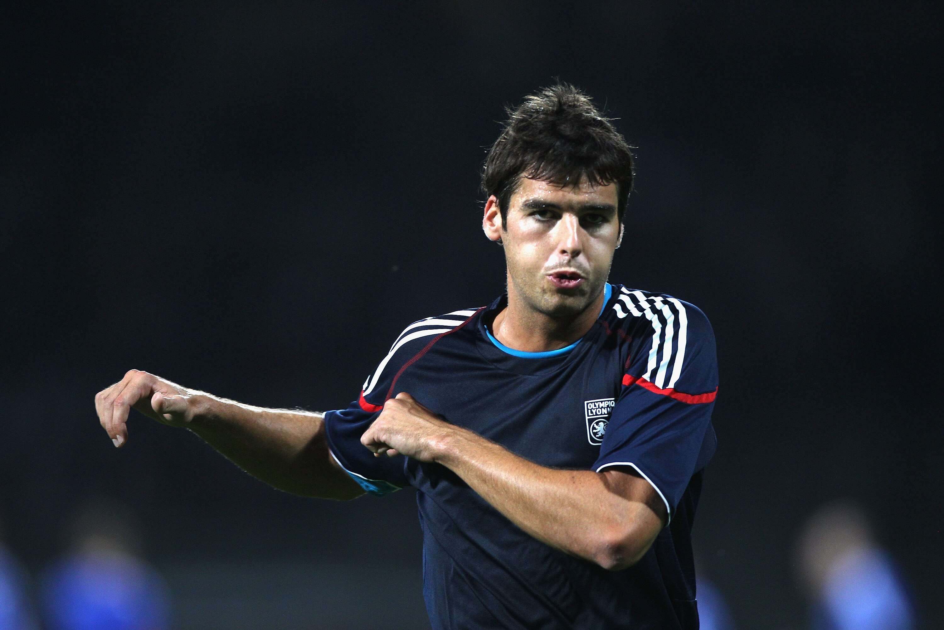 LYON, FRANCE - SEPTEMBER 14: Yoann Gourcuff of Lyon warms up before the UEFA Champions League Group B match between Olympique Lyonnais and FC Schalke 04 at the Stade de Gerland on September 14, 2010 in Lyon, France.  (Photo by Michael Steele/Getty Images)