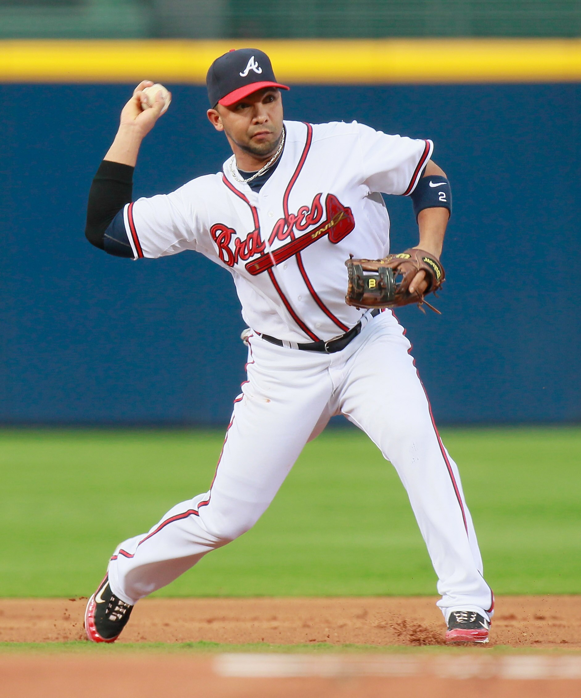 ATLANTA - SEPTEMBER 09:  Alex Gonzalez #2 of the Atlanta Braves against the St. Louis Cardinals at Turner Field on September 9, 2010 in Atlanta, Georgia.  (Photo by Kevin C. Cox/Getty Images)