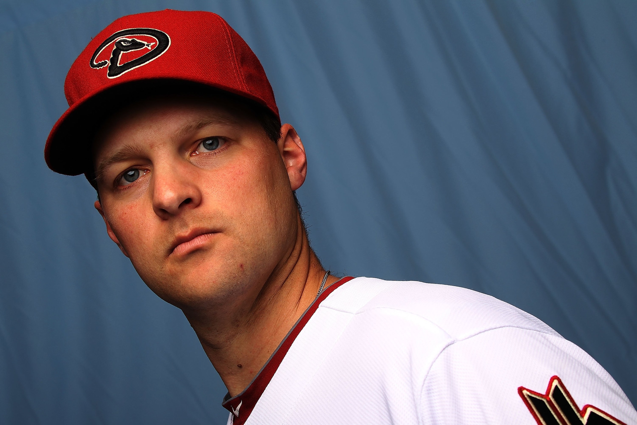 TUCSON, AZ - FEBRUARY 27:  Aaron Heilman of the Arizona Diamondbacks poses for a photo during Spring Training Media Photo Day at Tucson Electric Park on February 27, 2010 in Tucson, Arizona.  (Photo by Ronald Martinez/Getty Images)