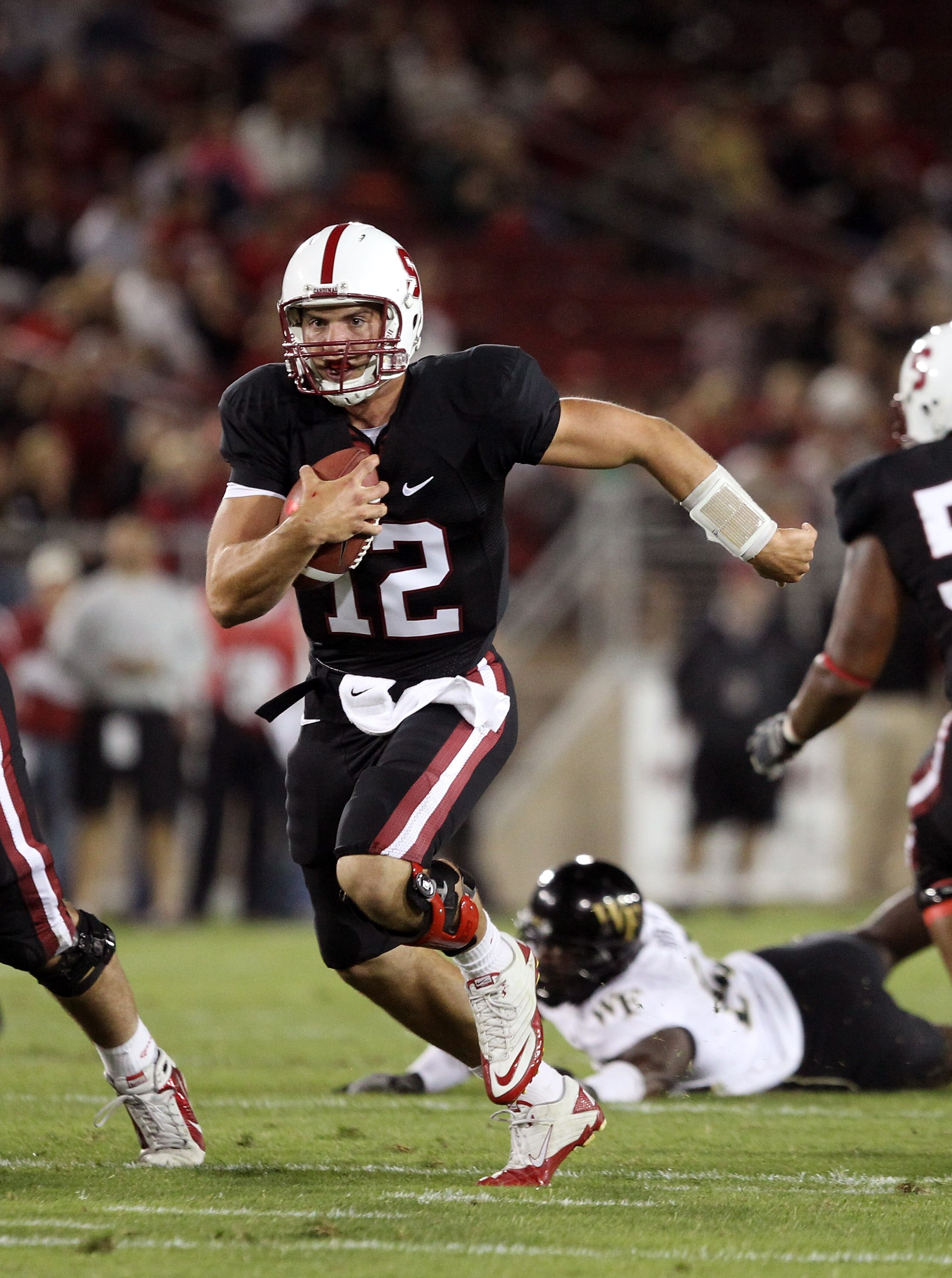 PALO ALTO, CA - SEPTEMBER 18:  Andrew Luck #12 of the Stanford Cardinal in action against the Wake Forest Demon Deacons at Stanford Stadium on September 18, 2010 in Palo Alto, California.  (Photo by Ezra Shaw/Getty Images)