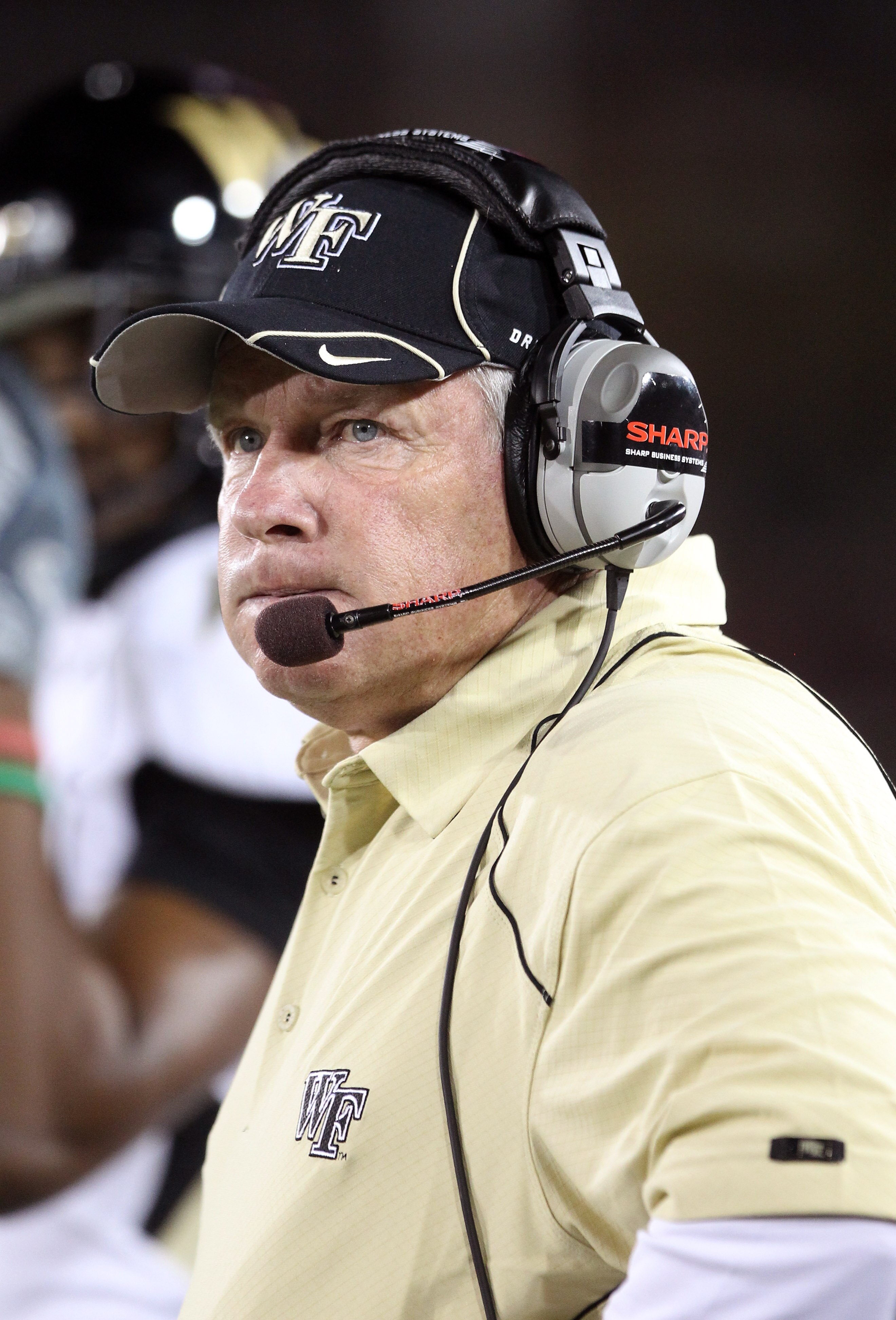 PALO ALTO, CA - SEPTEMBER 18:  Head coach Jim Grobe of the Wake Forest Demon Deacons watches his team play the Stanford Cardinal at Stanford Stadium on September 18, 2010 in Palo Alto, California.  (Photo by Ezra Shaw/Getty Images)