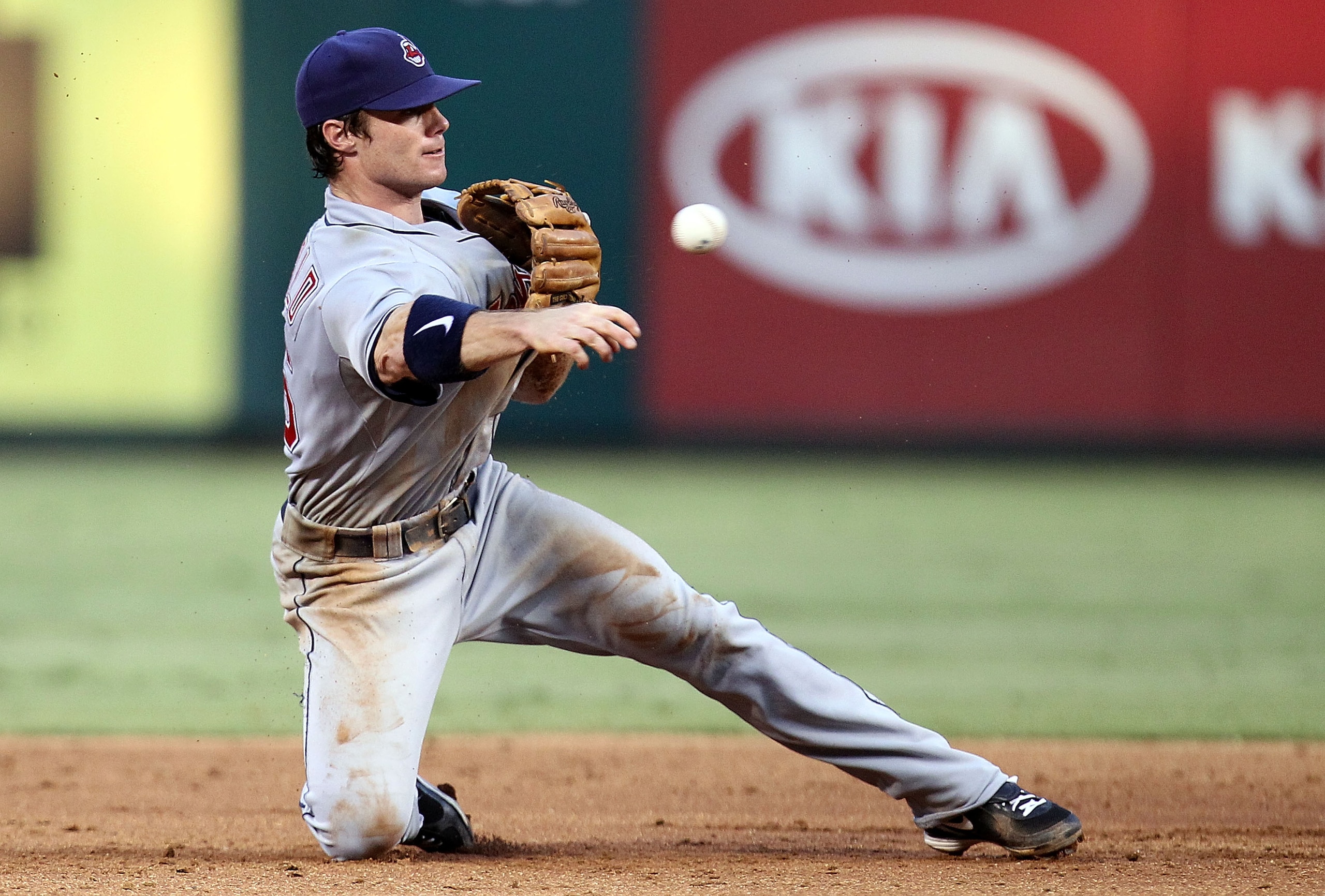 ARLINGTON, TX - JULY 05:  Matt LaPorta #7 of the Cleveland Indians on July 5, 2010 at Rangers Ballpark in Arlington, Texas.  (Photo by Ronald Martinez/Getty Images)