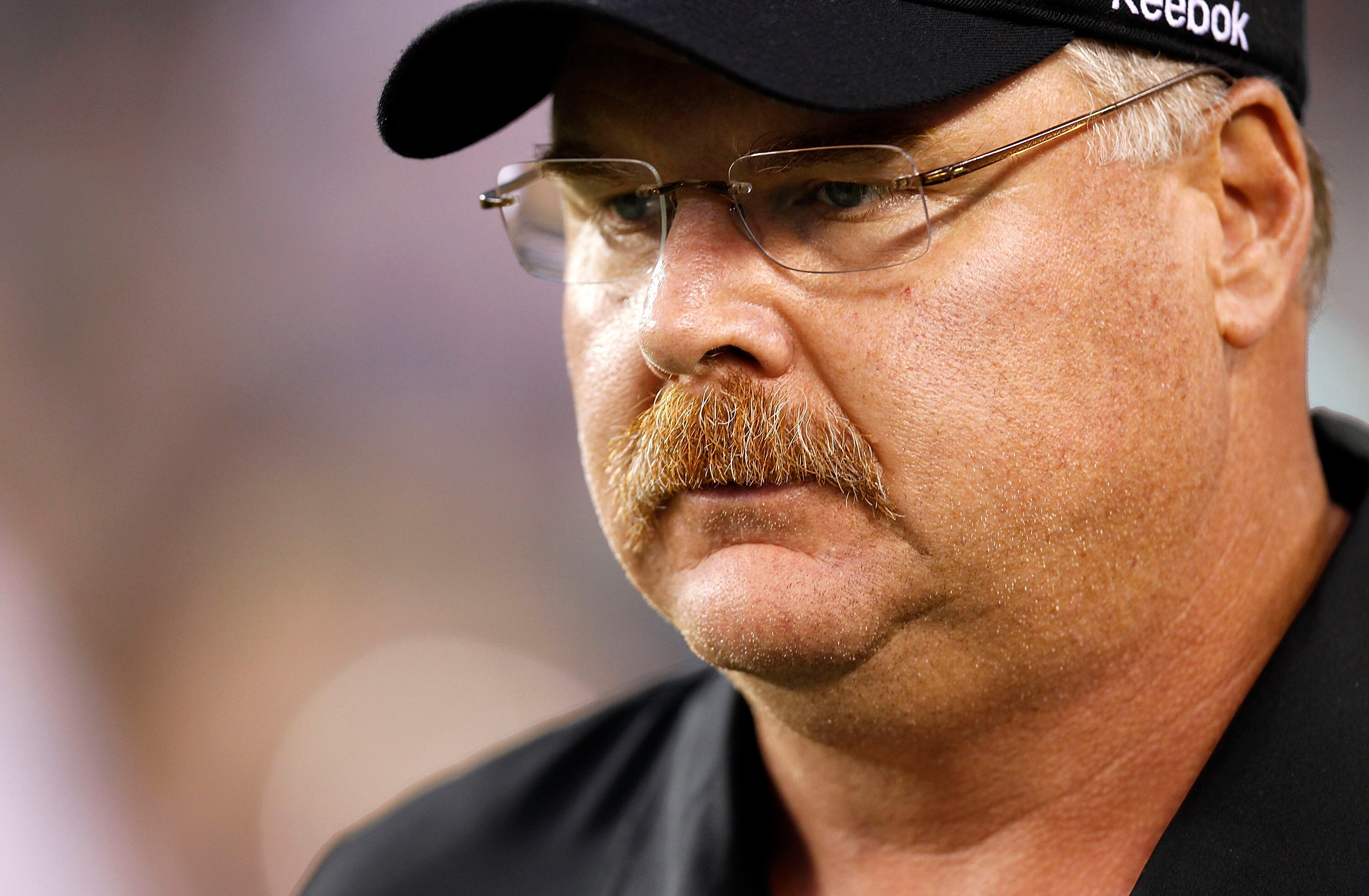 PHILADELPHIA - SEPTEMBER 02: Andy Reid, head coach of the Philadelphia Eagles stands on the sidelines during a preseason game against the New York Jets at Lincoln Financial Field on September 2, 2010 in Philadelphia, Pennsylvania. (Photo by Jeff Zelevansk