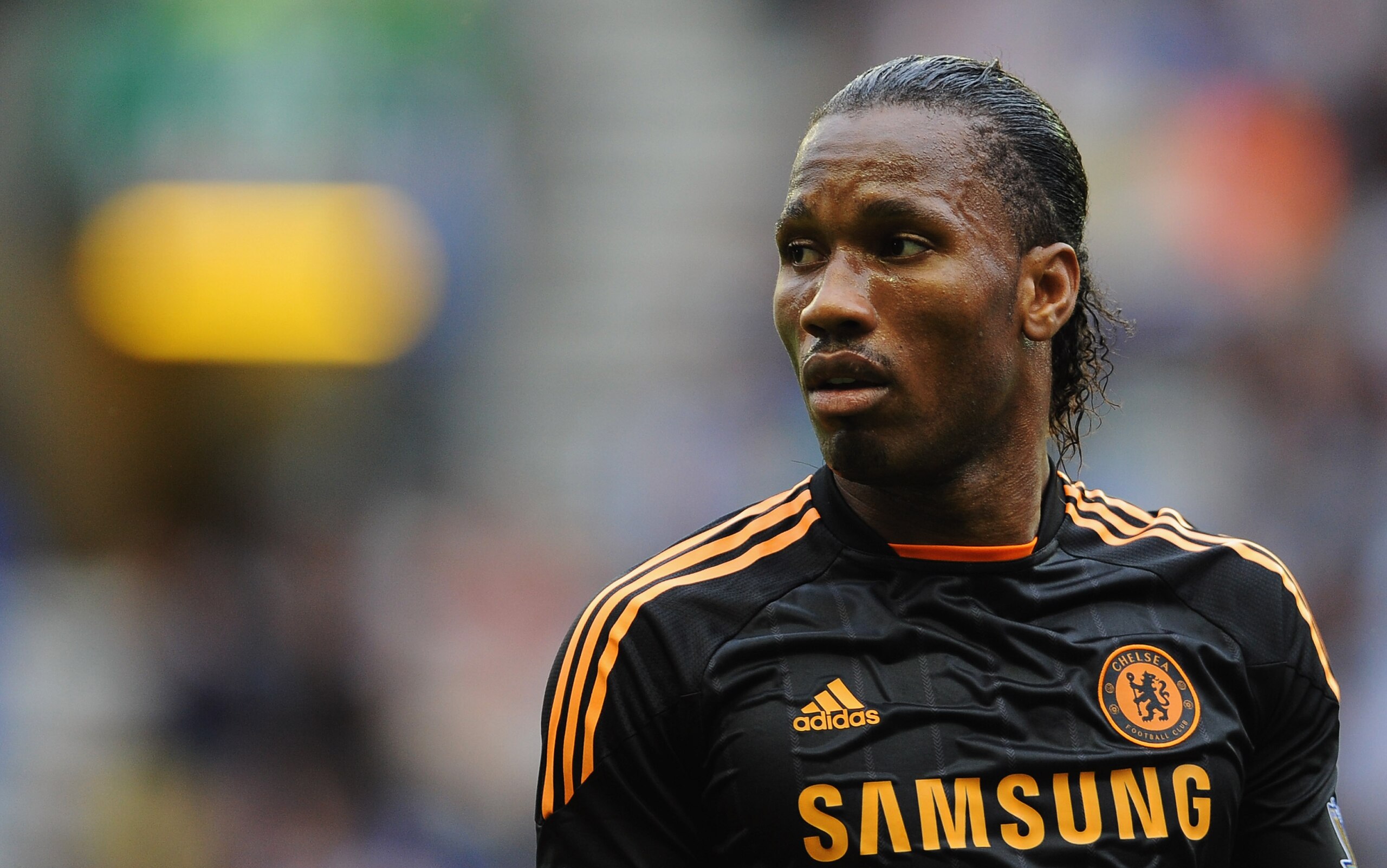 WIGAN, ENGLAND - AUGUST 21:  Didier Drogba of Chelsea looks on during the Barclays Premier League match between Wigan Athletic and Chelsea at DW Stadium on August 21, 2010 in Wigan, England.  (Photo by Getty Images for Chelsea FC)