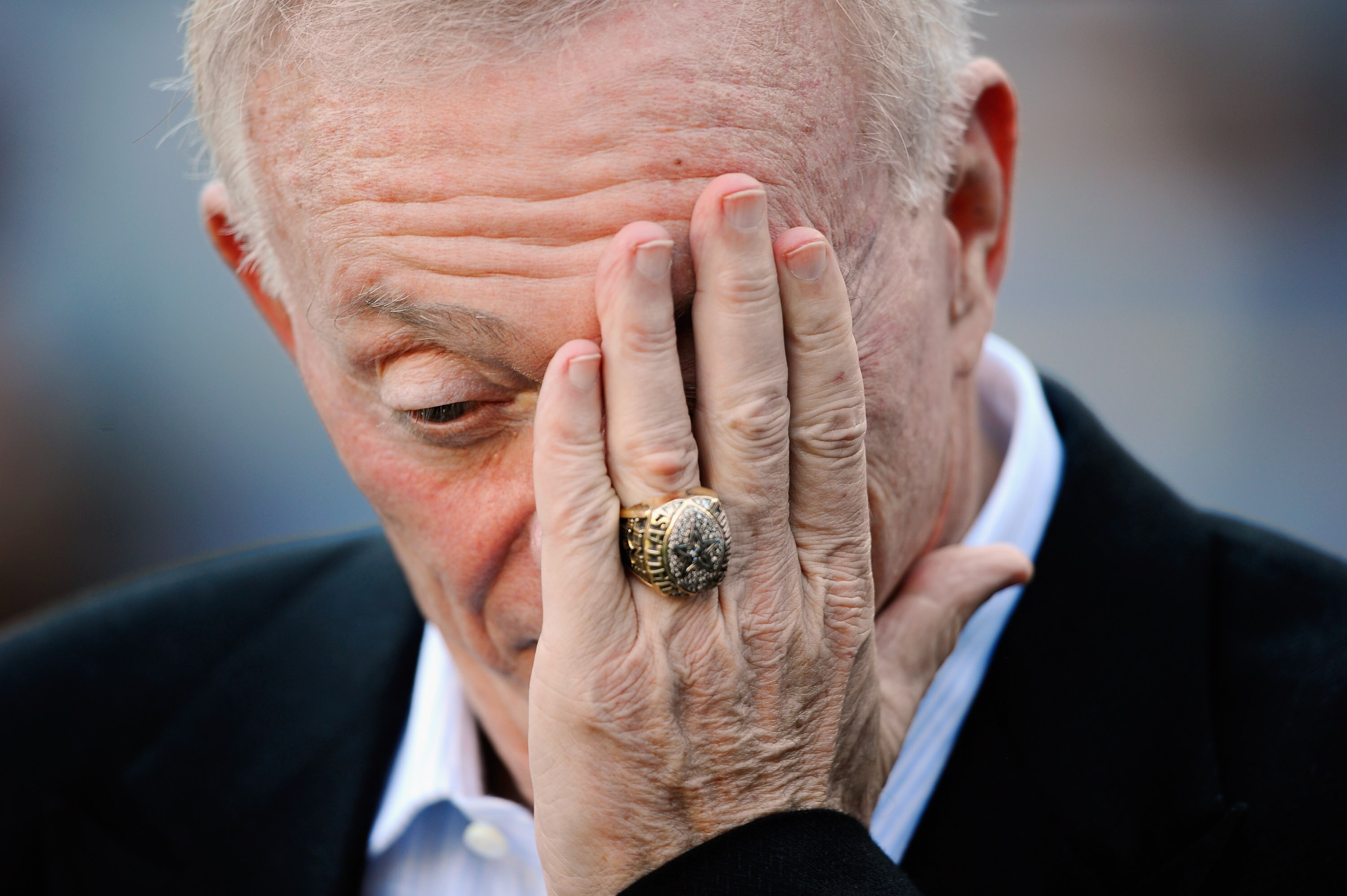 SAN DIEGO - AUGUST 21:  Dallas Cowboys owner Jerry Jones during preseason game against the San Diego Chargers at Qualcomm Stadium on August 21, 2010 in San Diego, California.  (Photo by Kevork Djansezian/Getty Images)